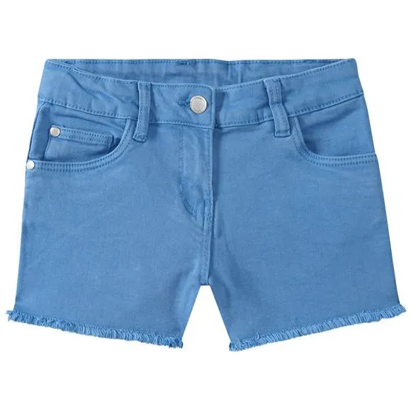 Mädchen Jeans-Shorts mit Fransen