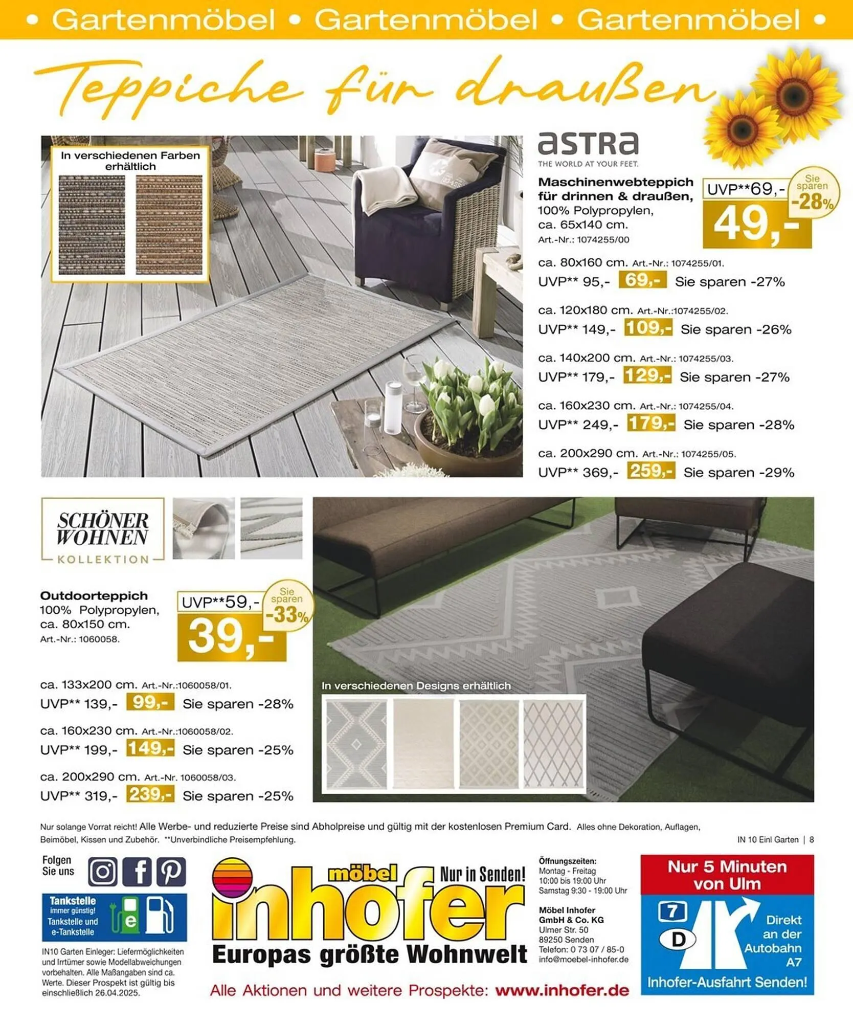 Möbel Inhofer Prospekt von 9. April bis 26. April 2025 - Prospekt seite 8