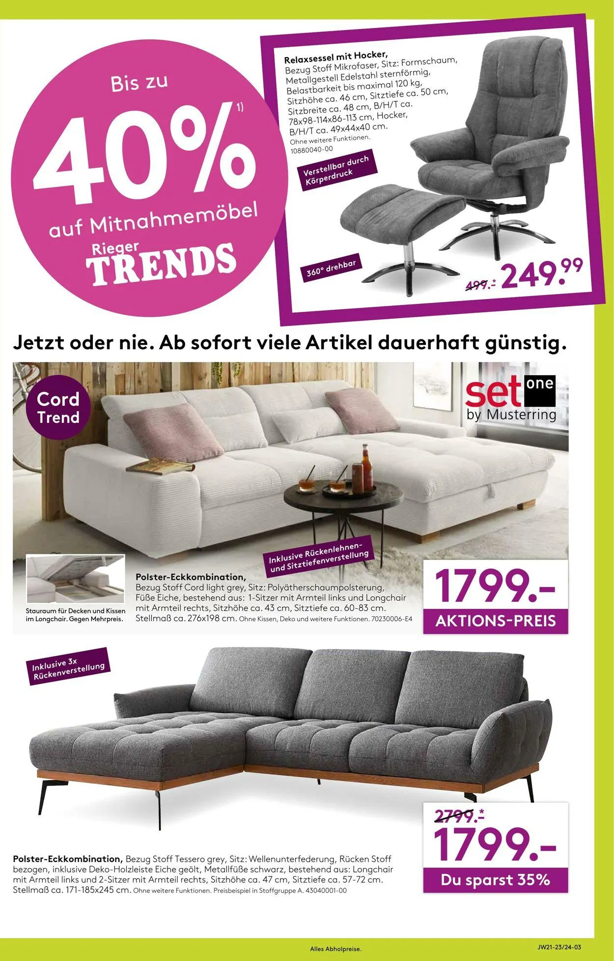 Möbel Rieger Aktueller Prospekt von 6. Mai bis 20. Mai 2026 - Prospekt seite 3