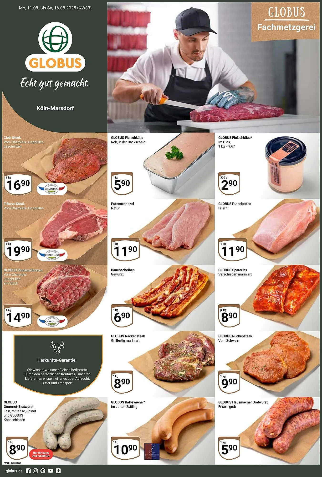 Globus Prospekt von 11. August bis 16. August 2025 - Prospekt seite 1