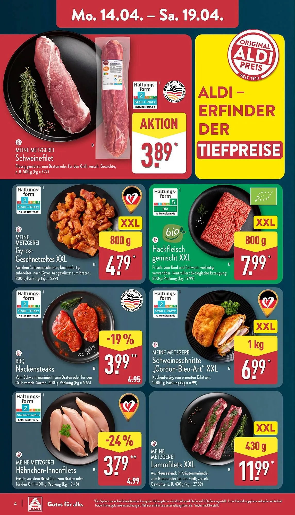Aldi Nord Prospekt von 14. April bis 19. April 2025 - Prospekt seite 4