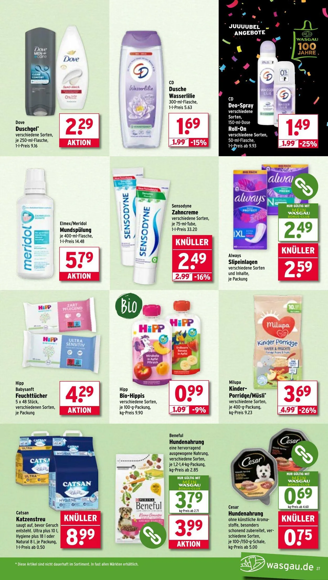 Wasgau von 11. August bis 16. August 2025 - Prospekt seite 27