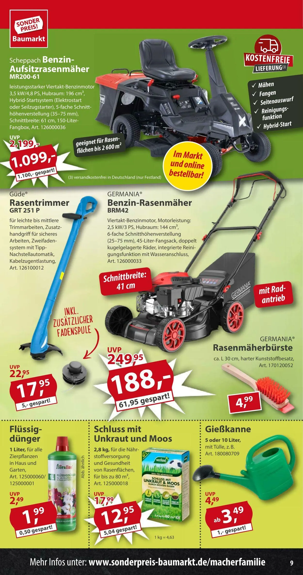 Sonderpreis Baumarkt Aktueller Prospekt von 10. März bis 17. März 2025 - Prospekt seite 9