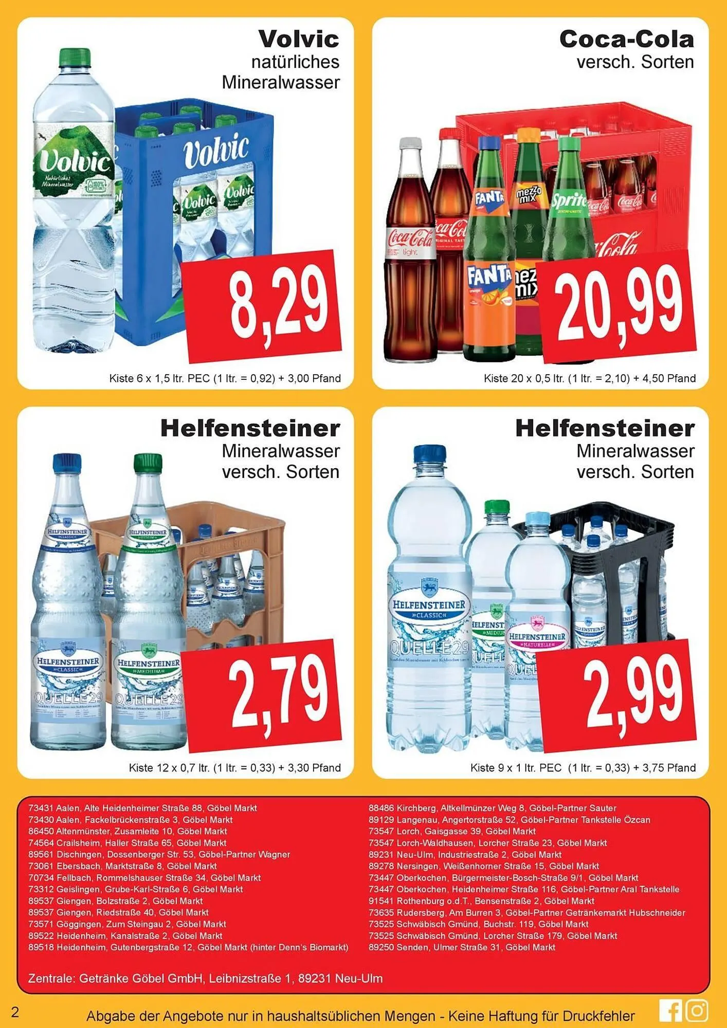 Getränke Göbel Prospekt von 12. Januar bis 17. Januar 2026 - Prospekt seite 2