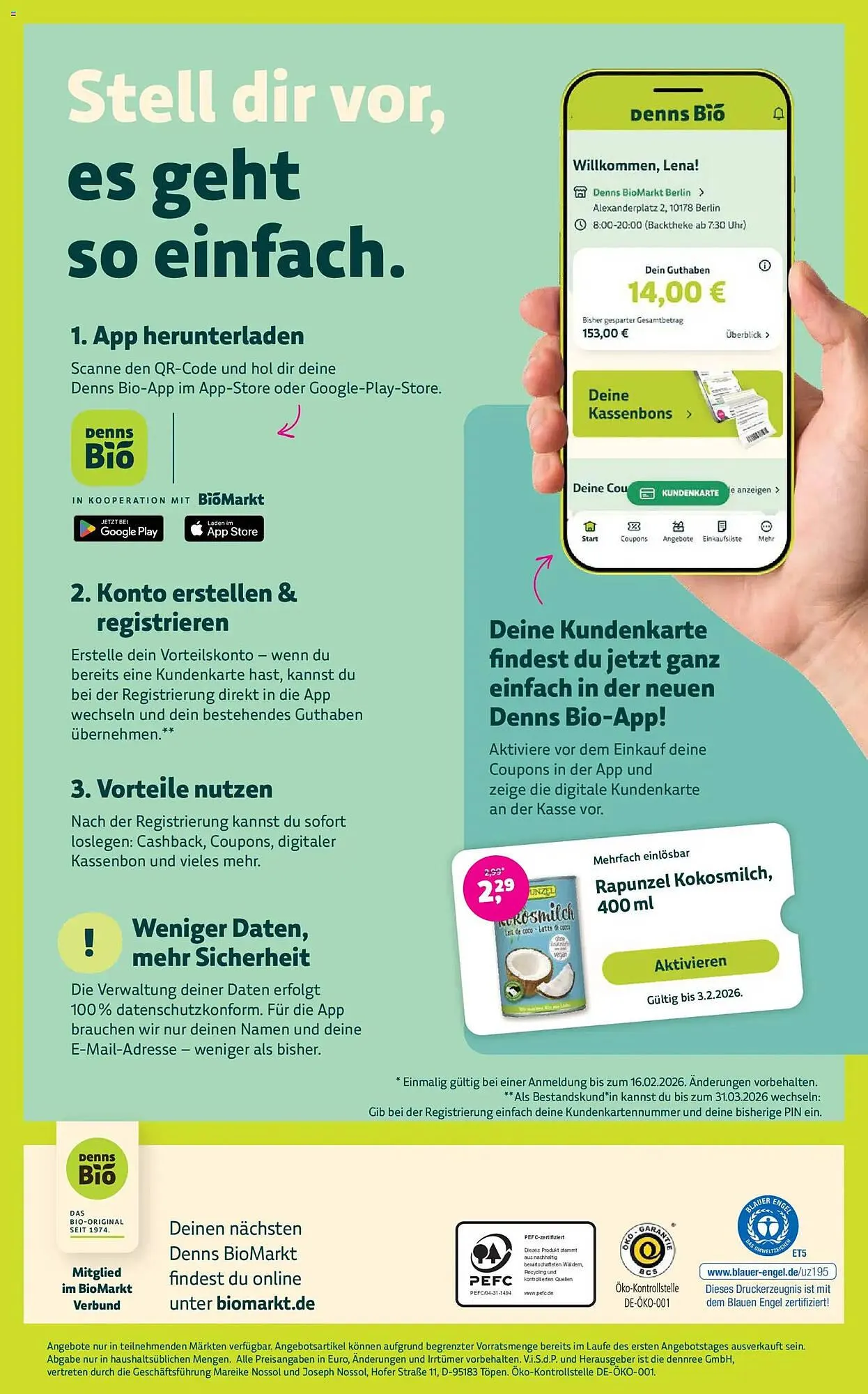 Biomarkt Prospekt von 28. Januar bis 10. Februar 2026 - Prospekt seite 16