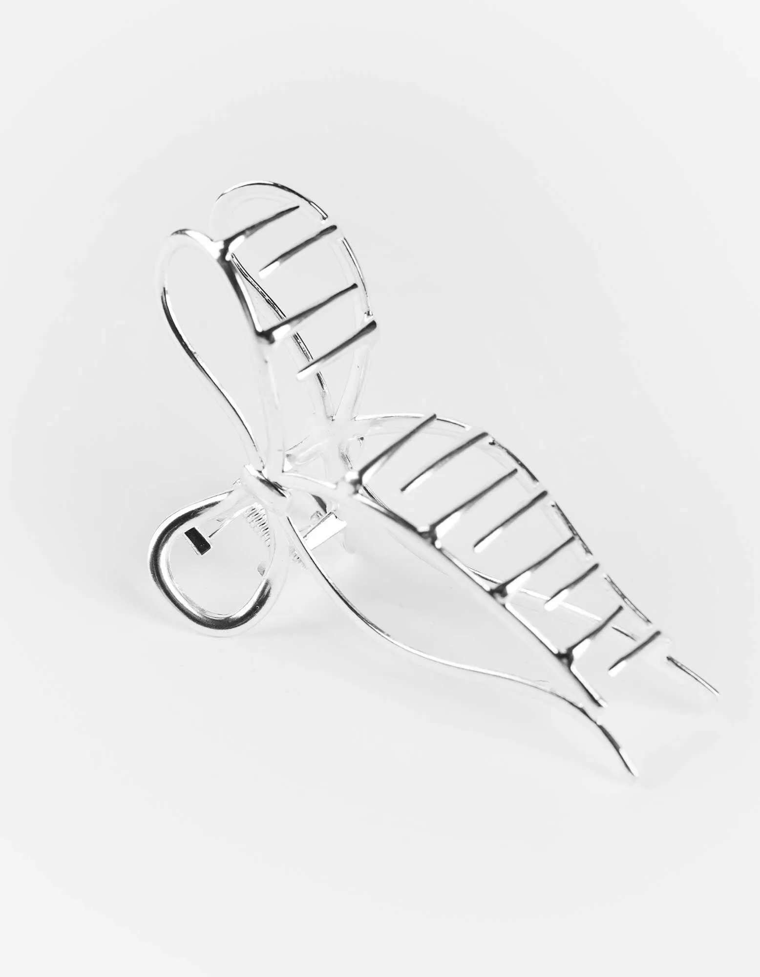 Haarklammer - einfarbig - silberfarben