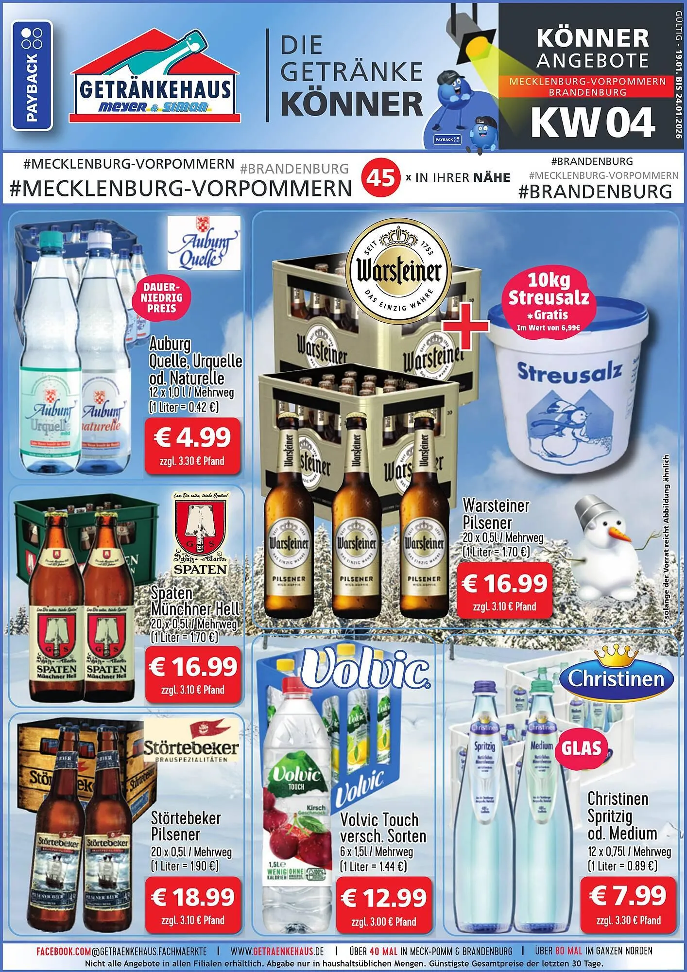 Getränkehaus Prospekt von 19. Januar bis 24. Januar 2026 - Prospekt seite 1