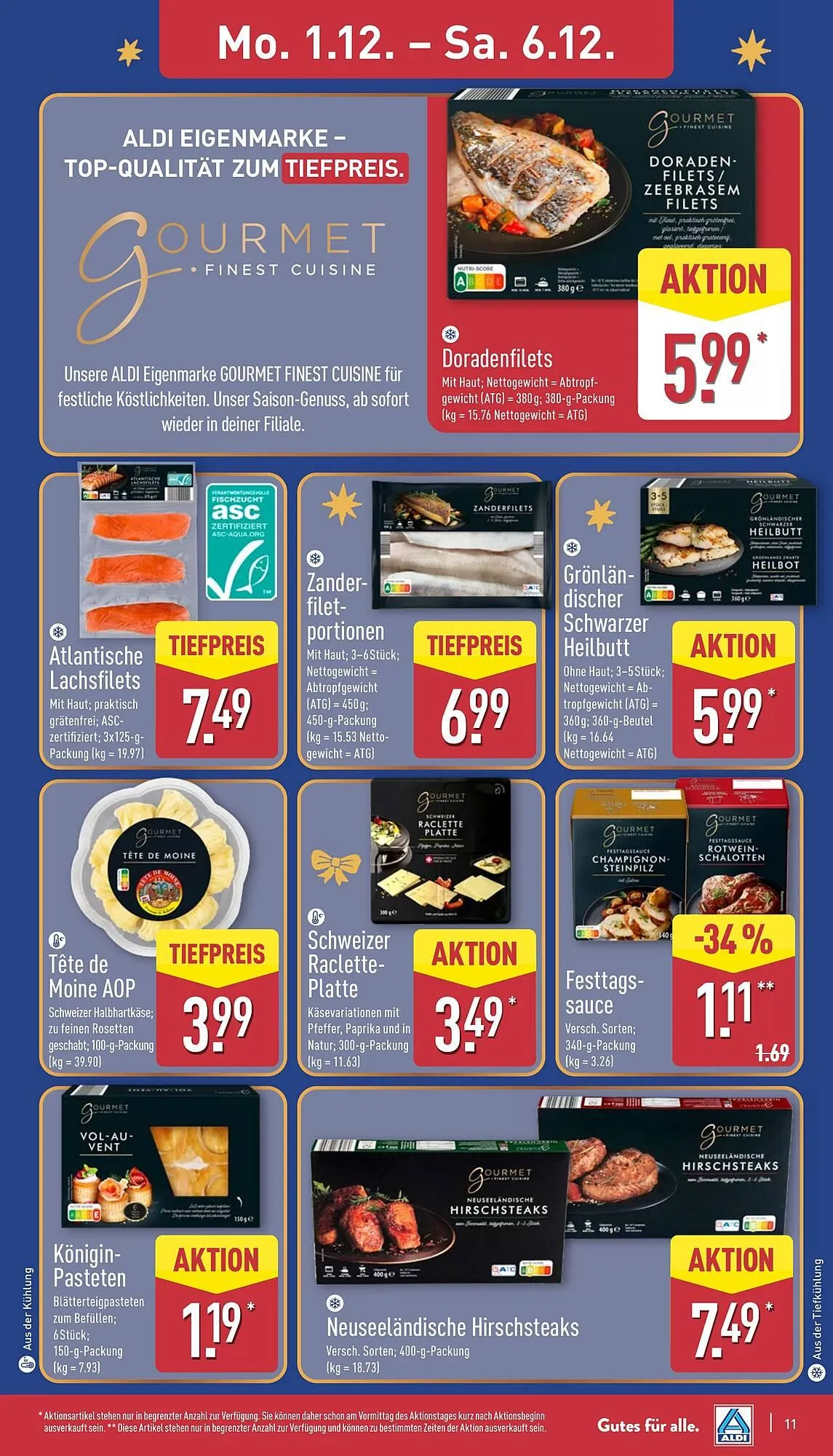 Aldi Nord Prospekt von 1. Dezember bis 6. Dezember 2025 - Prospekt seite 11