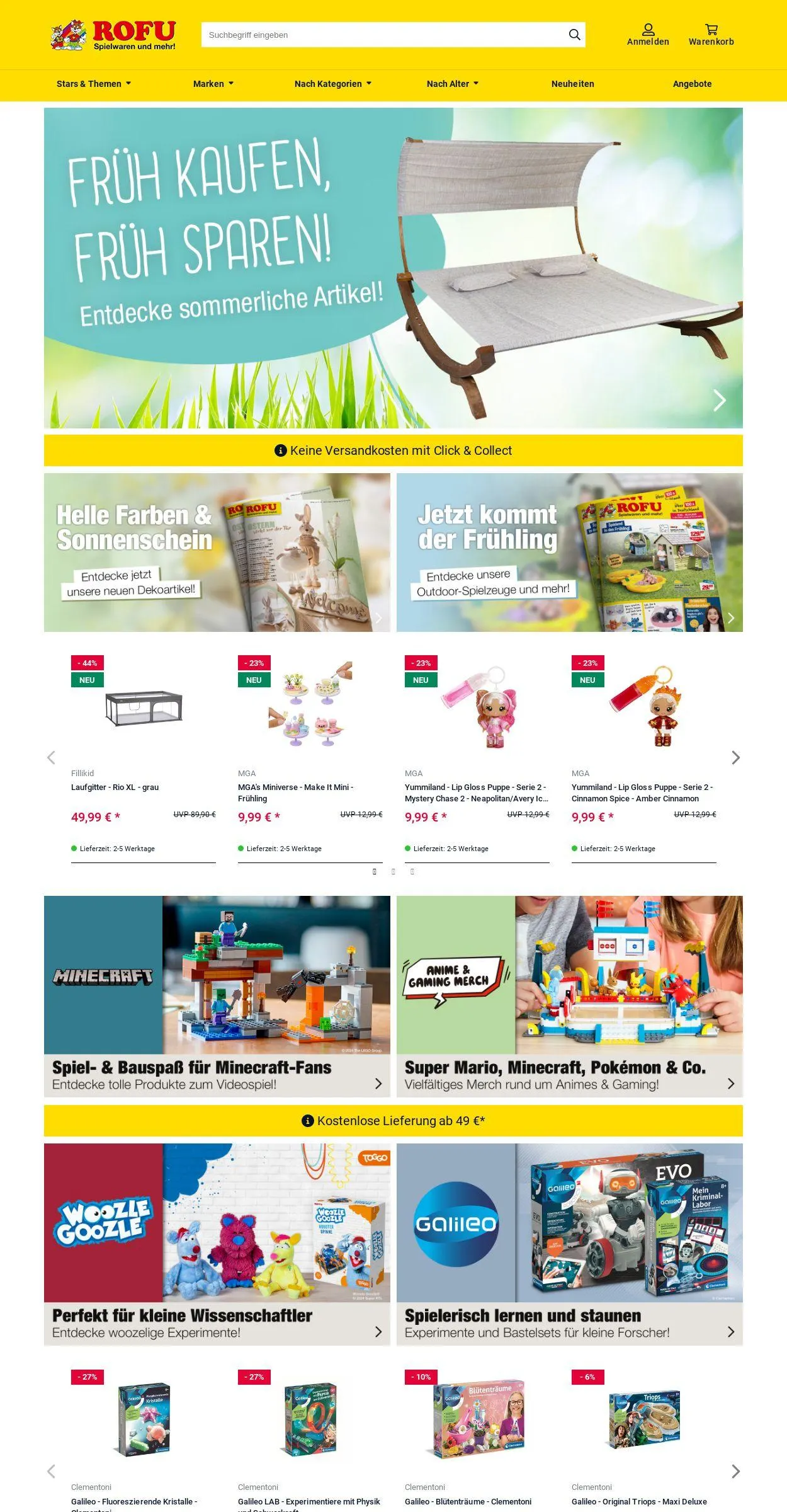 ROFU Kinderland Aktueller Prospekt von 31. März bis 9. April 2025 - Prospekt seite 1