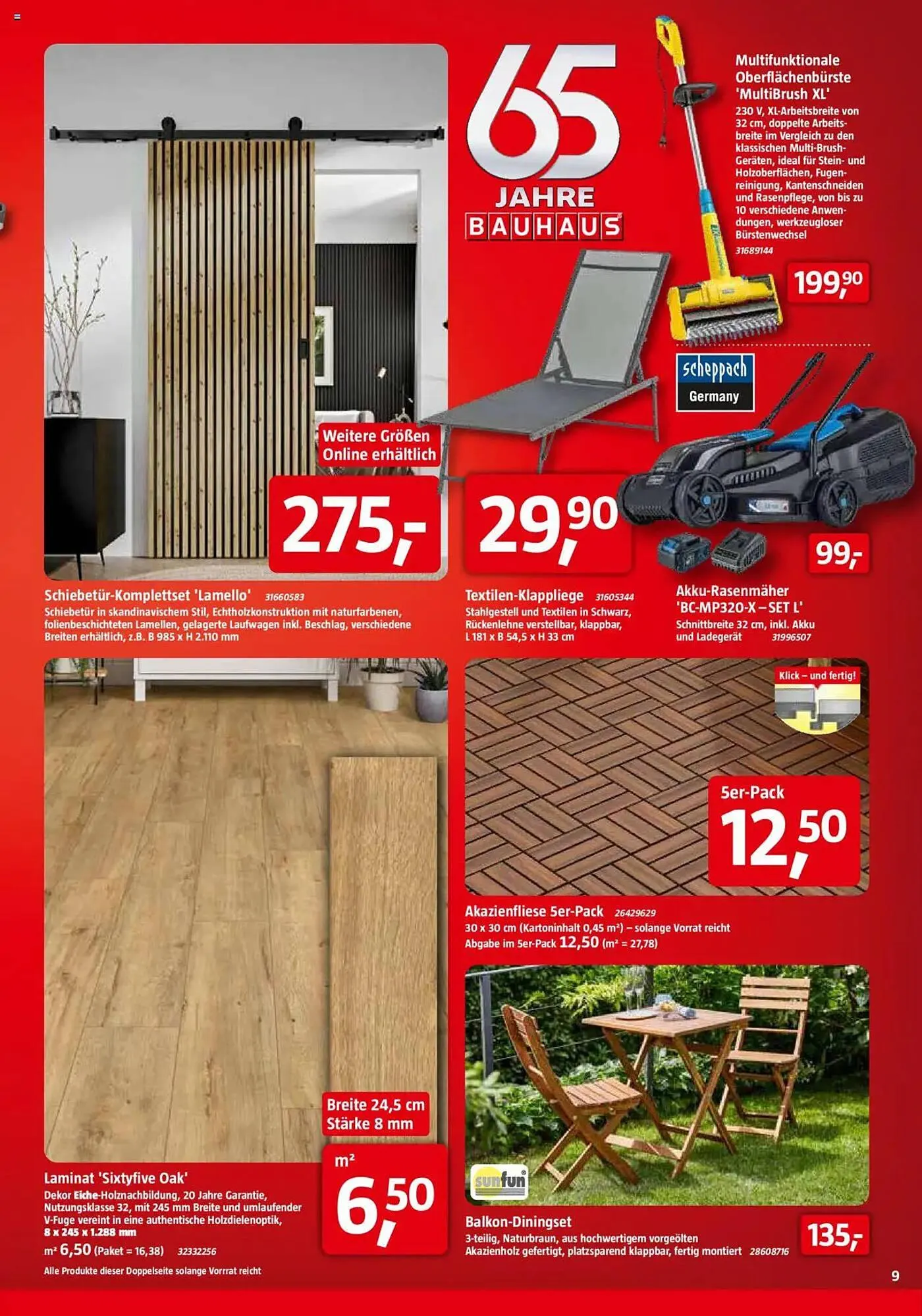 Bauhaus Prospekt von 29. März bis 3. Mai 2025 - Prospekt seite 9