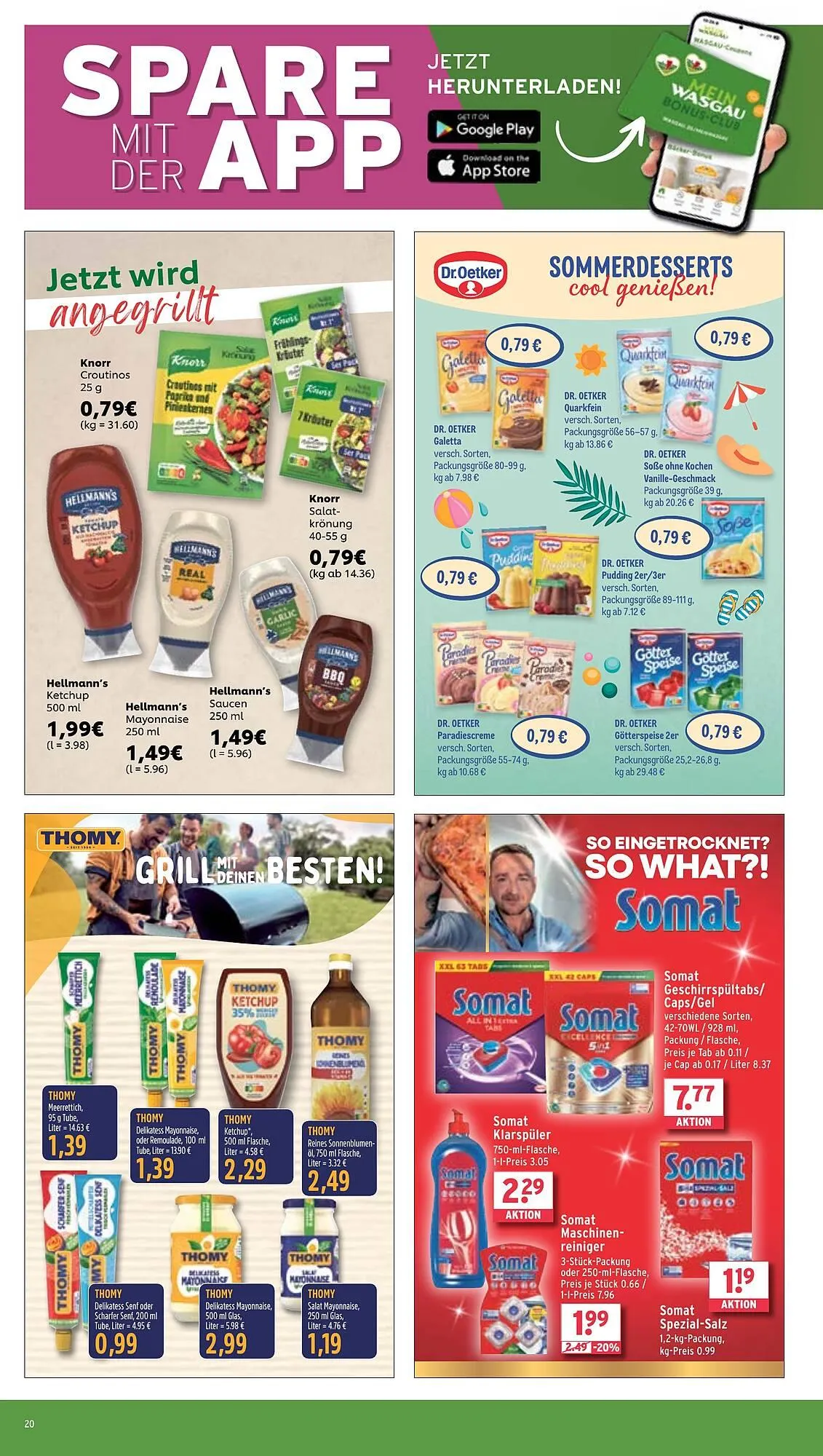 Wasgau Prospekt von 16. Juni bis 21. Juni 2025 - Prospekt seite 20