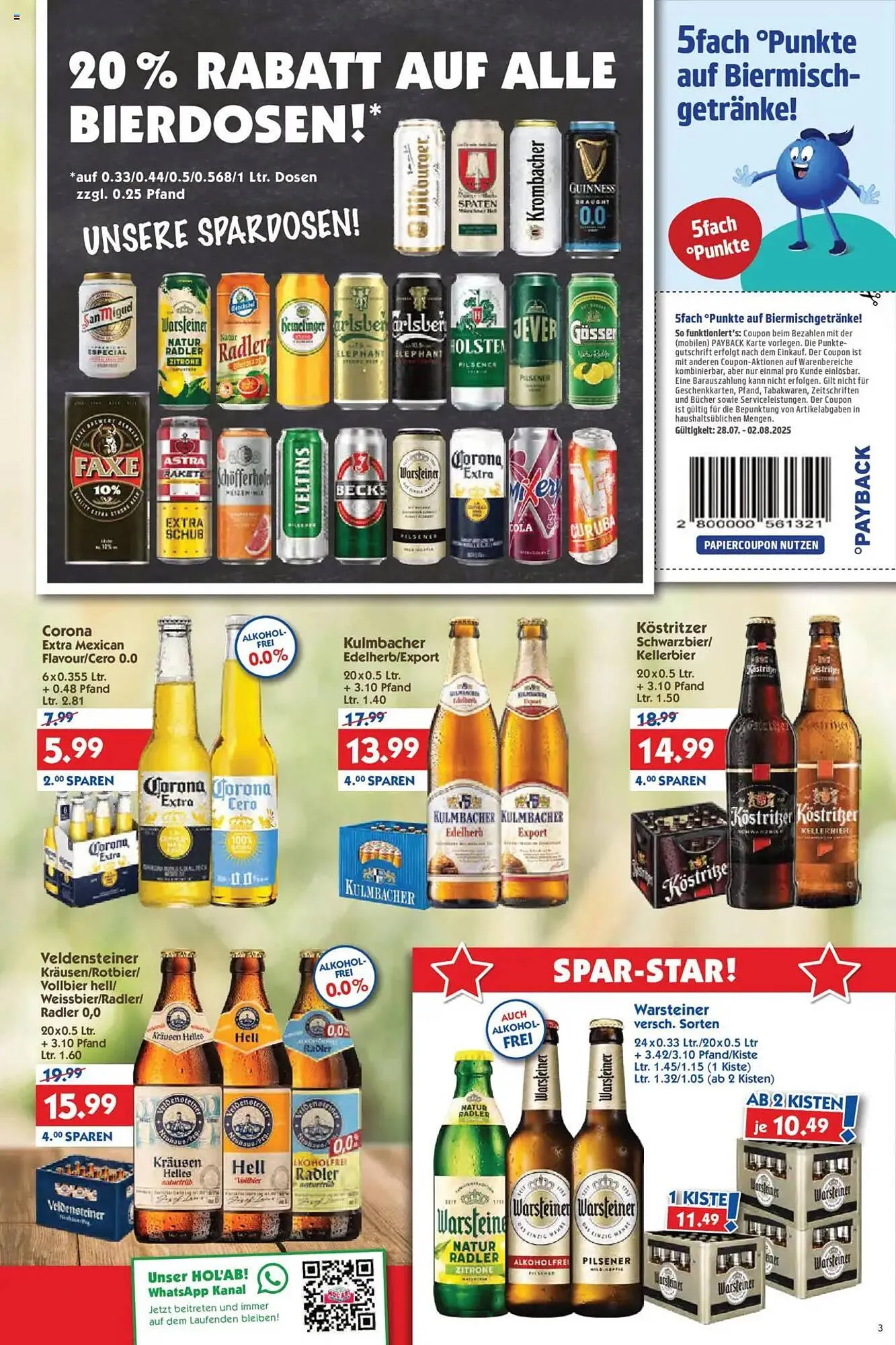 Hol'ab Getränkemarkt Prospekt von 28. Juli bis 2. August 2025 - Prospekt seite 3