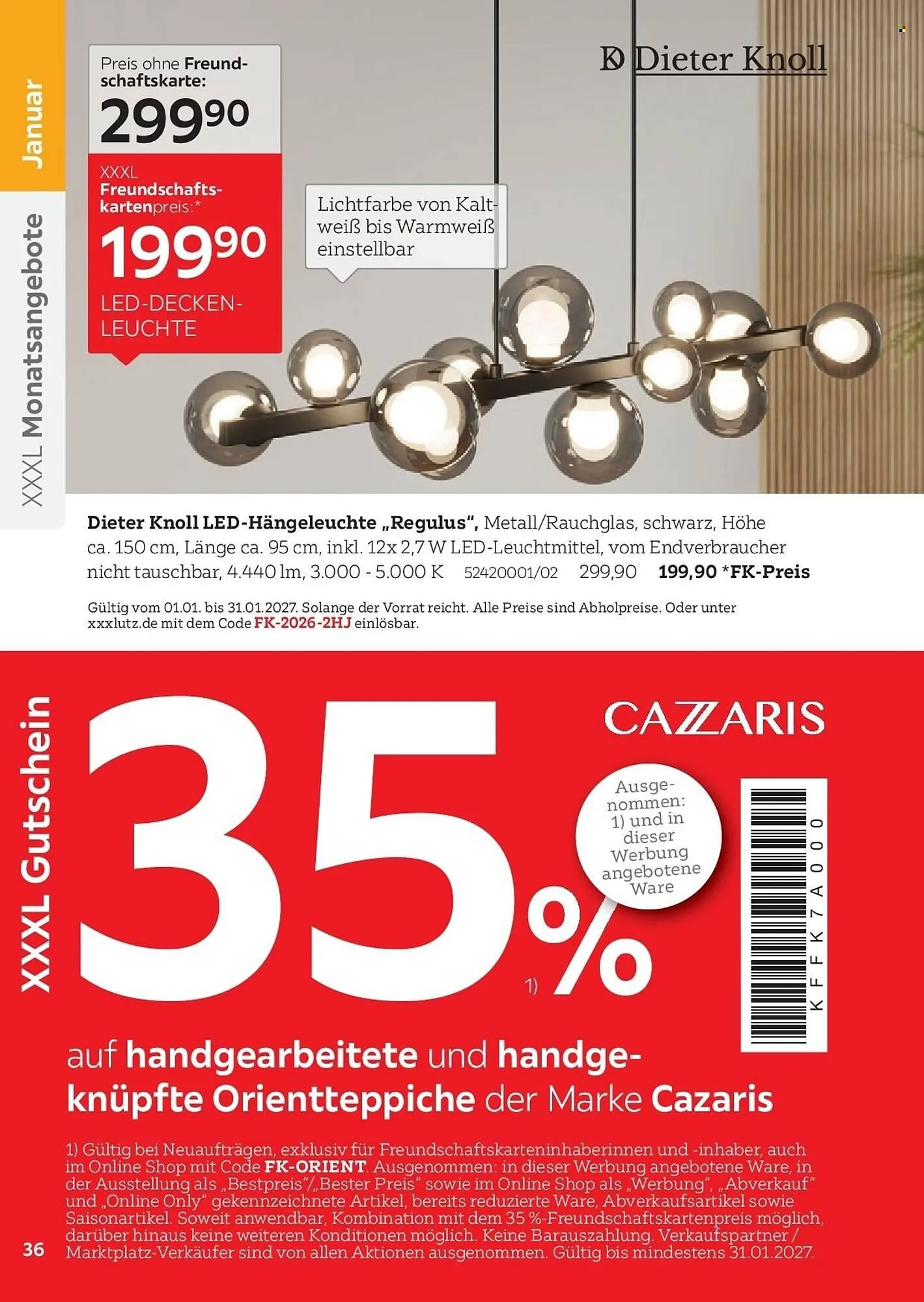 XXXLutz Prospekt von 1. August bis 31. Januar 2027 - Prospekt seite 36