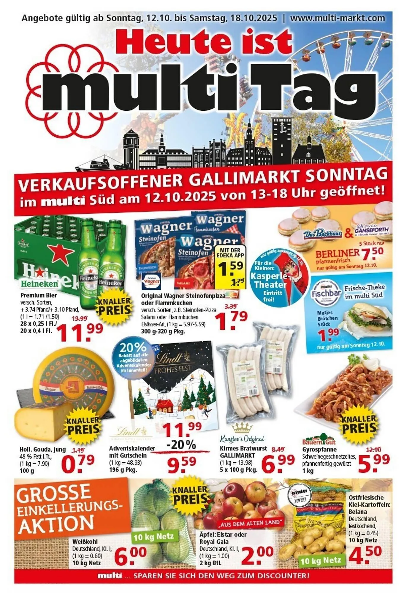 Multi Markt Prospekt von 13. Oktober bis 18. Oktober 2025 - Prospekt seite 1