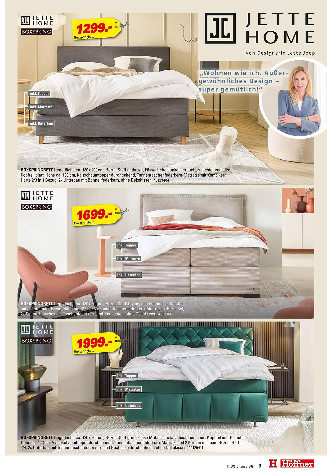 Höffner Prospekt von 15. Juli bis 29. Juli 2025 - Prospekt seite 9