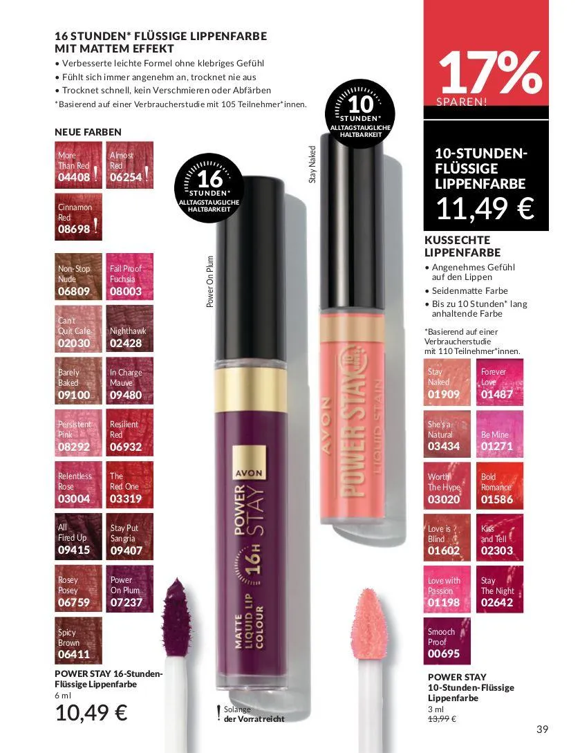 Avon Aktueller Prospekt von 7. Mai bis 21. Mai 2025 - Prospekt seite 39