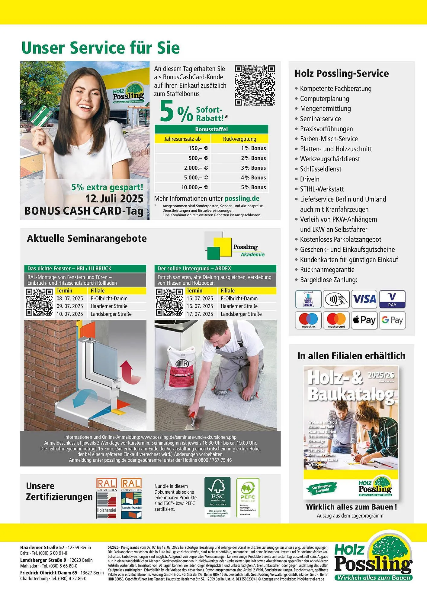 Holz Possling Prospekt von 6. Juli bis 19. Juli 2025 - Prospekt seite 12