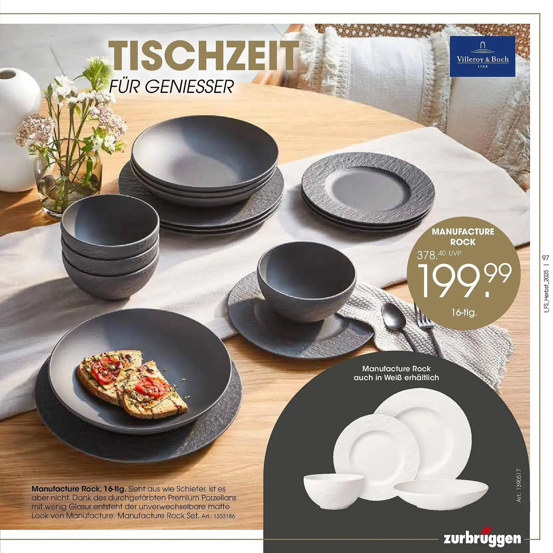 Zurbrüggen Prospekt von 19. Oktober bis 31. Januar 2026 - Prospekt seite 97