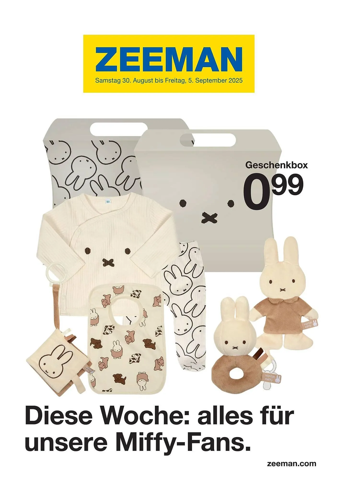 Zeeman Prospekt von 30. August bis 6. September 2025 - Prospekt seite 1