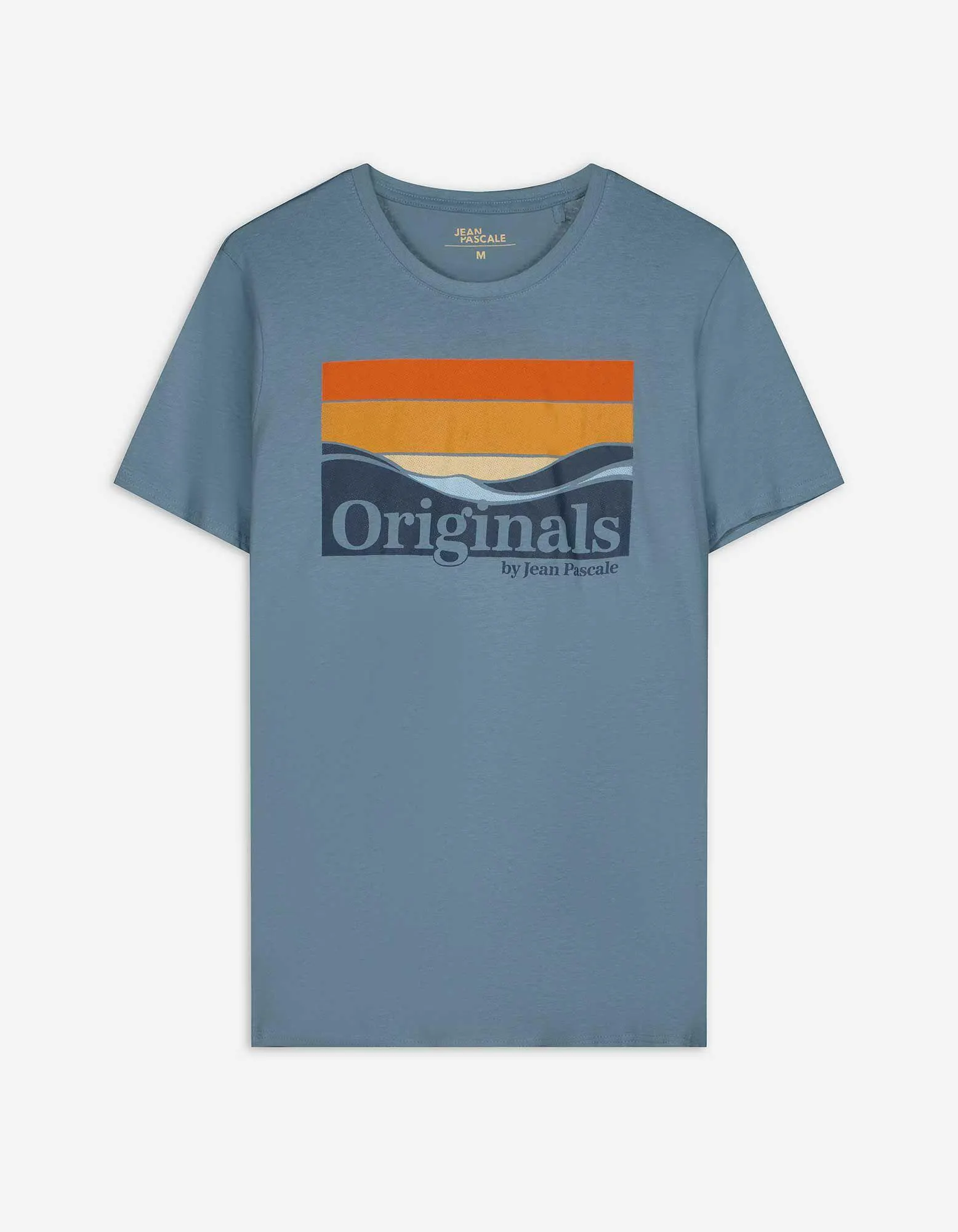 T-Shirt - Frontprint - hellblau