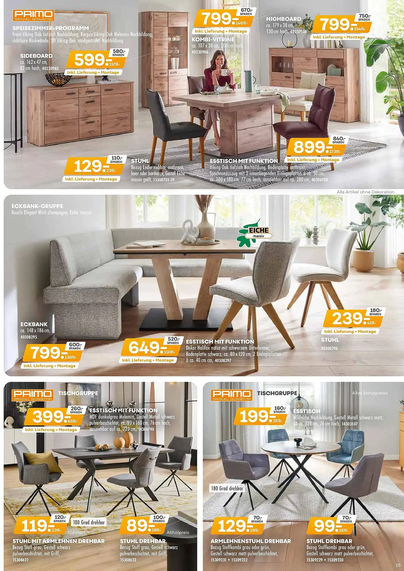 Möbel Kraft Prospekt von 4. November bis 2. Dezember 2025 - Prospekt seite 15