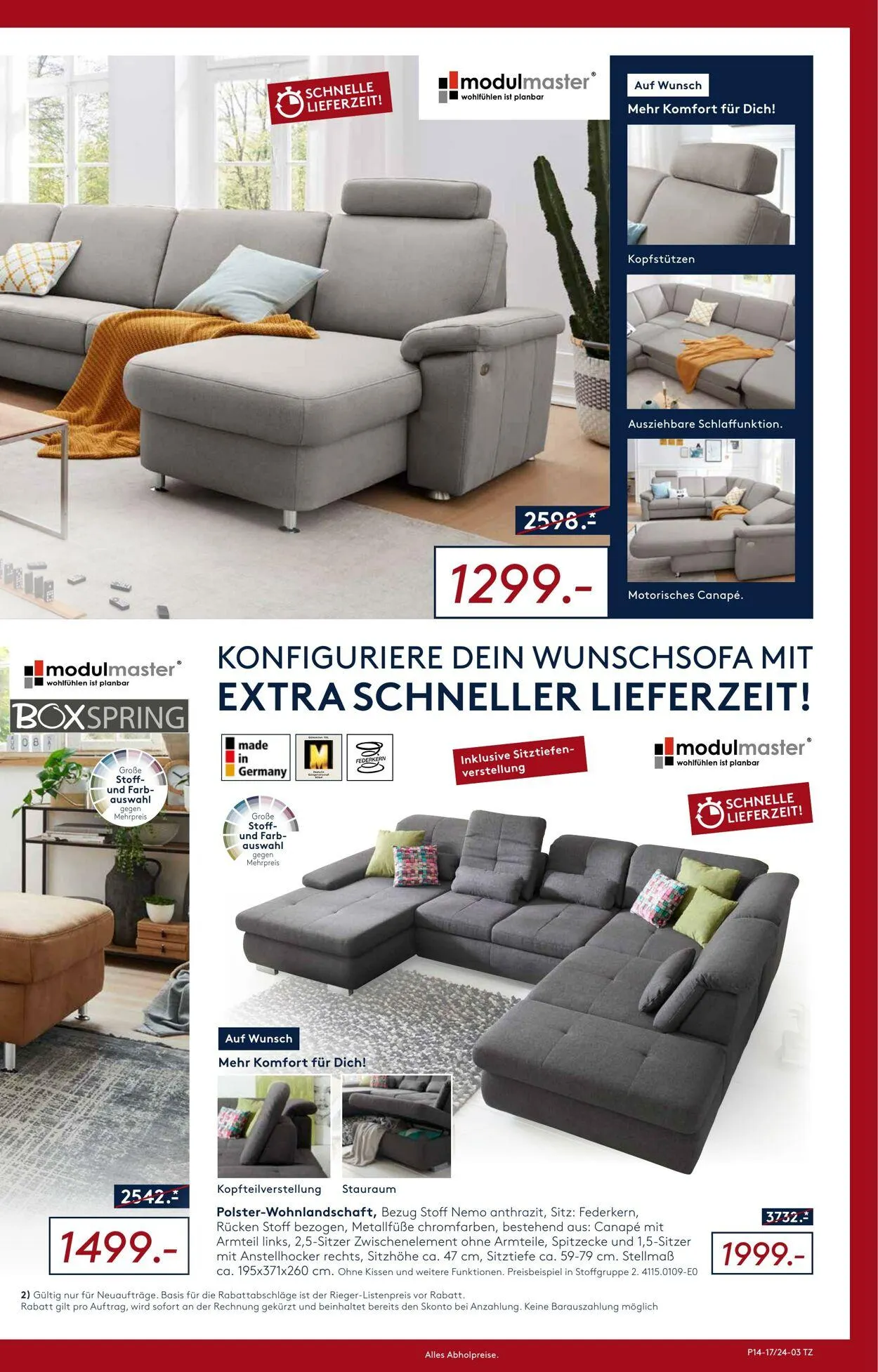 Möbel Rieger Aktueller Prospekt von 19. November bis 3. Dezember 2025 - Prospekt seite 3