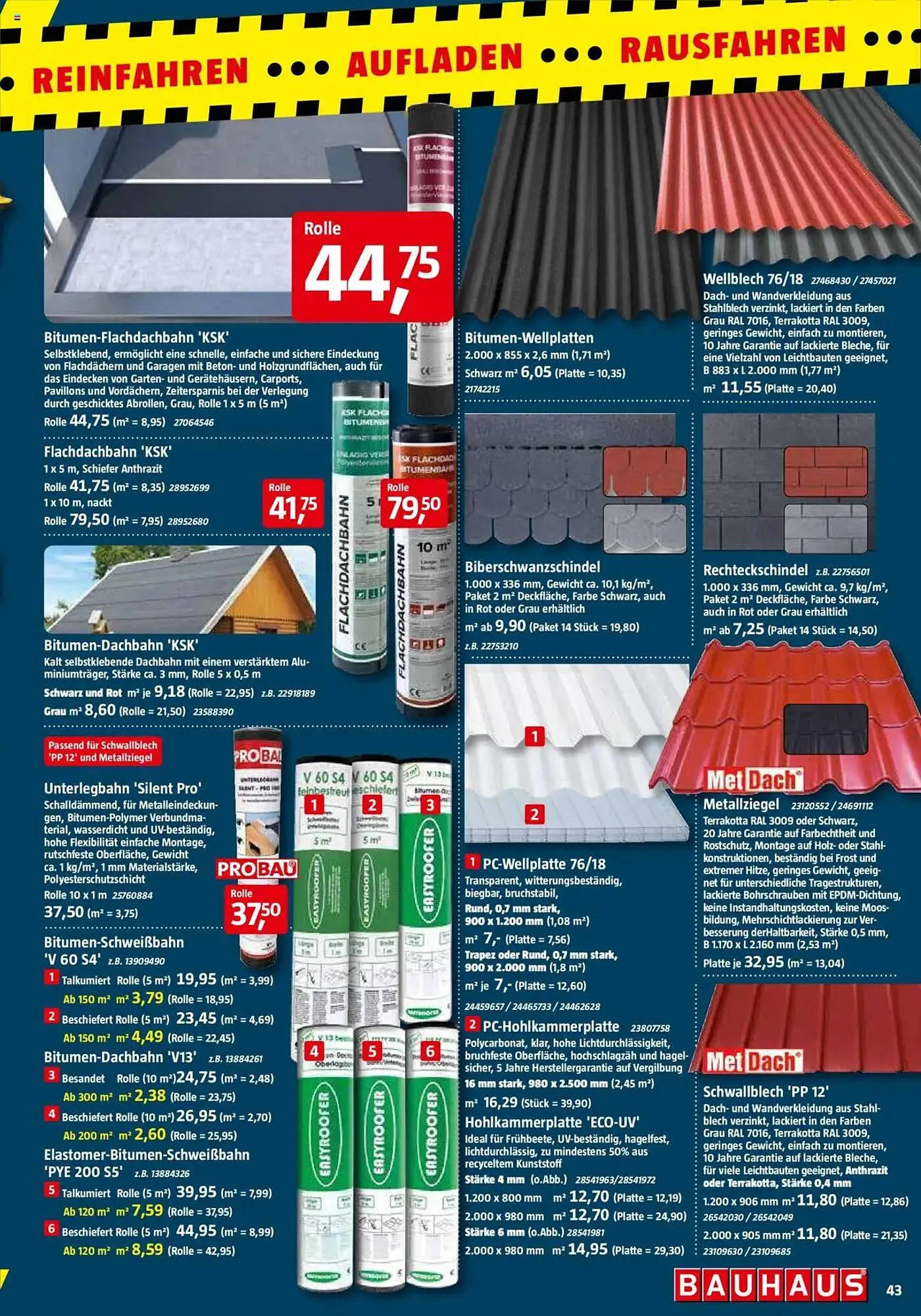 Bauhaus Prospekt von 29. März bis 3. Mai 2025 - Prospekt seite 43