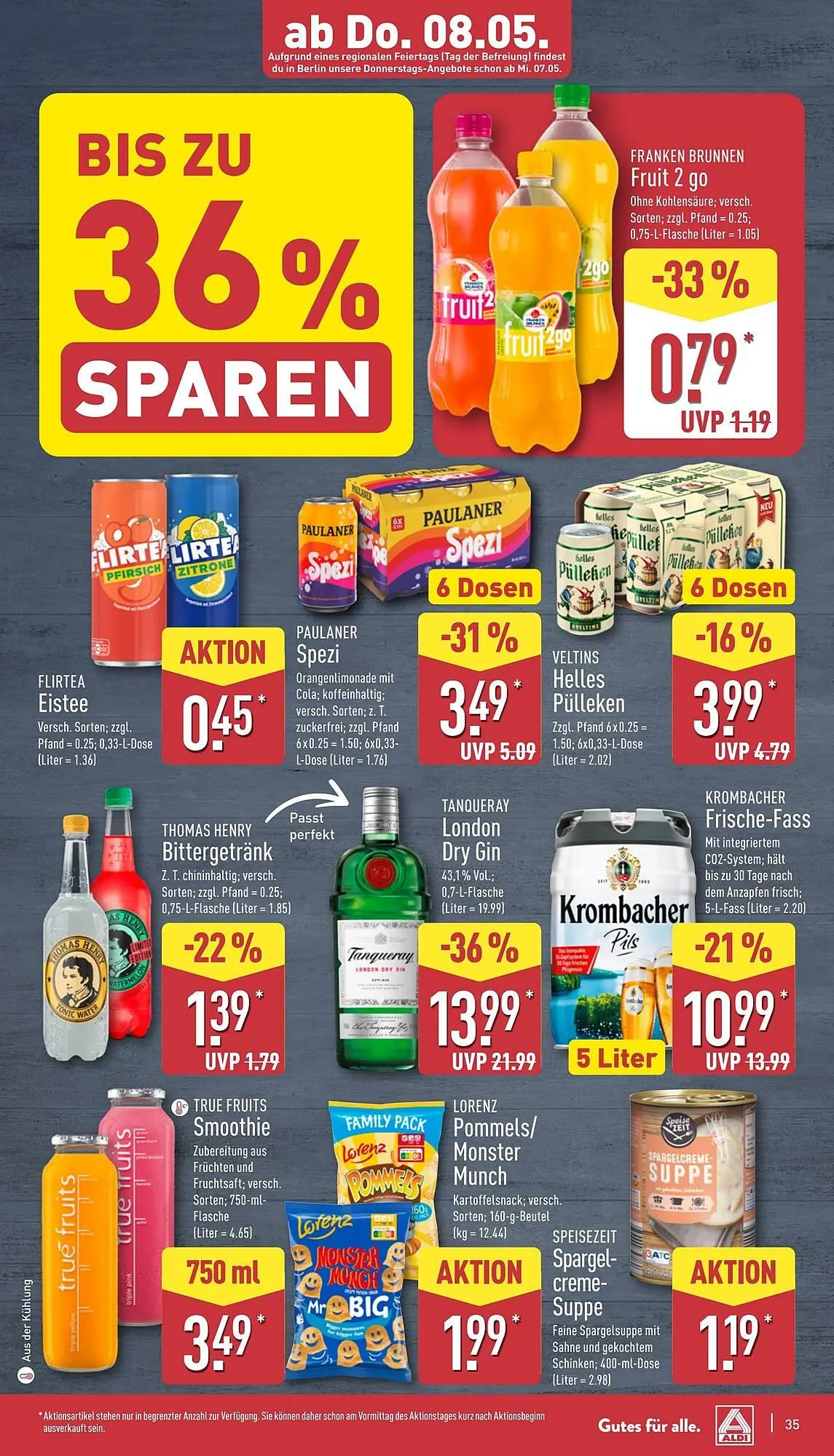Aldi Nord Prospekt von 5. Mai bis 11. Mai 2025 - Prospekt seite 35