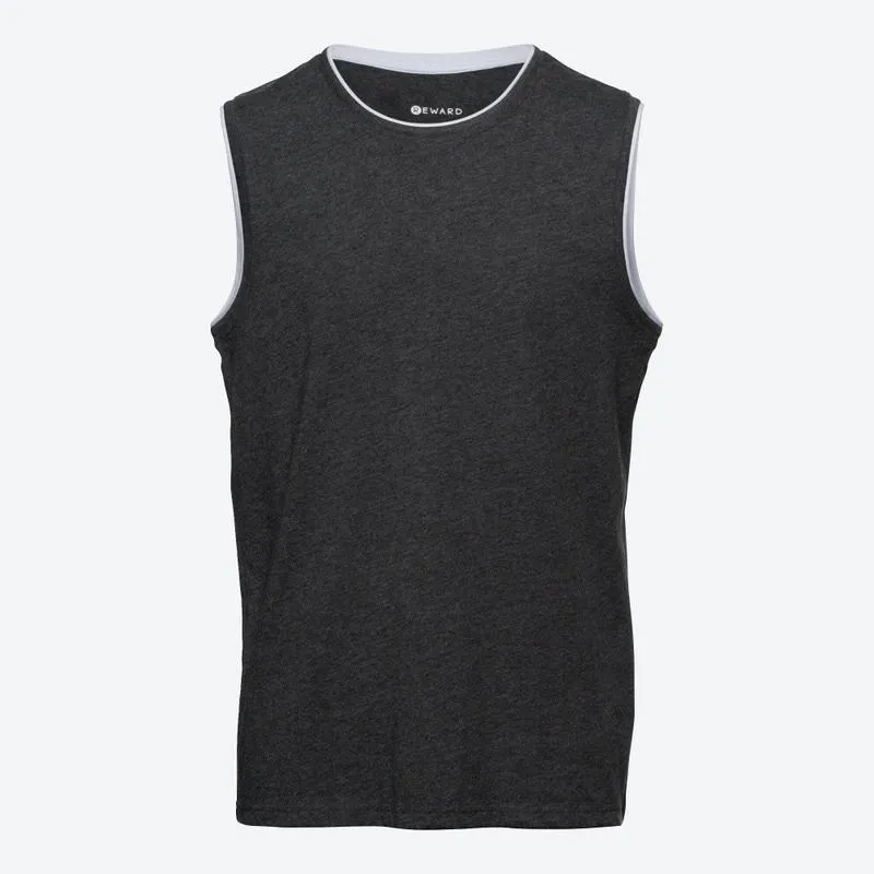 Herren-Muskelshirt mit Double-Layer-Details