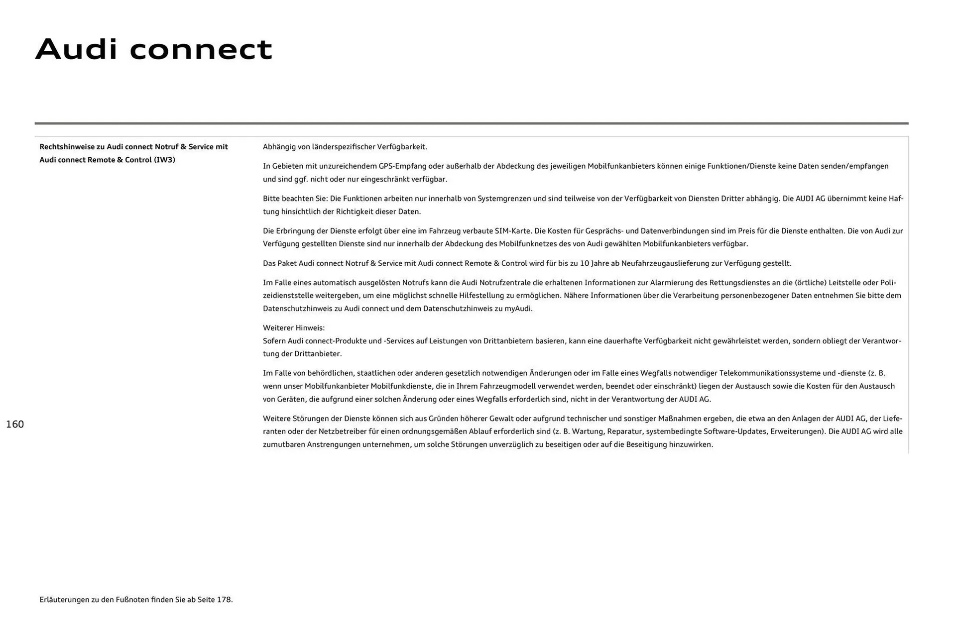 Audi Prospekt von 11. August bis 11. August 2026 - Prospekt seite 160