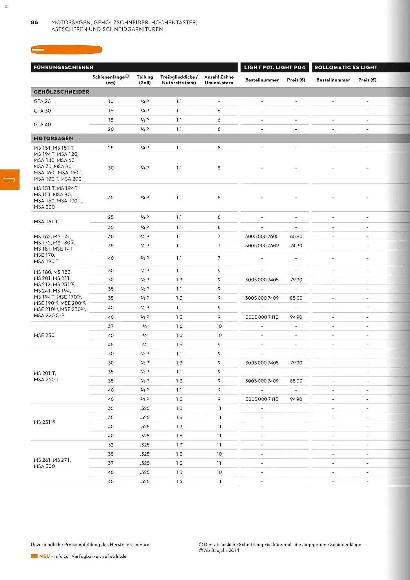 STIHL Prospekt von 1. Januar bis 31. Dezember 2026 - Prospekt seite 86