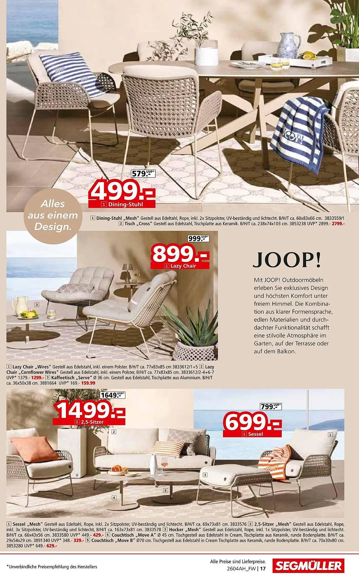 Segmüller Prospekt von 11. April bis 2. Mai 2026 - Prospekt seite 17