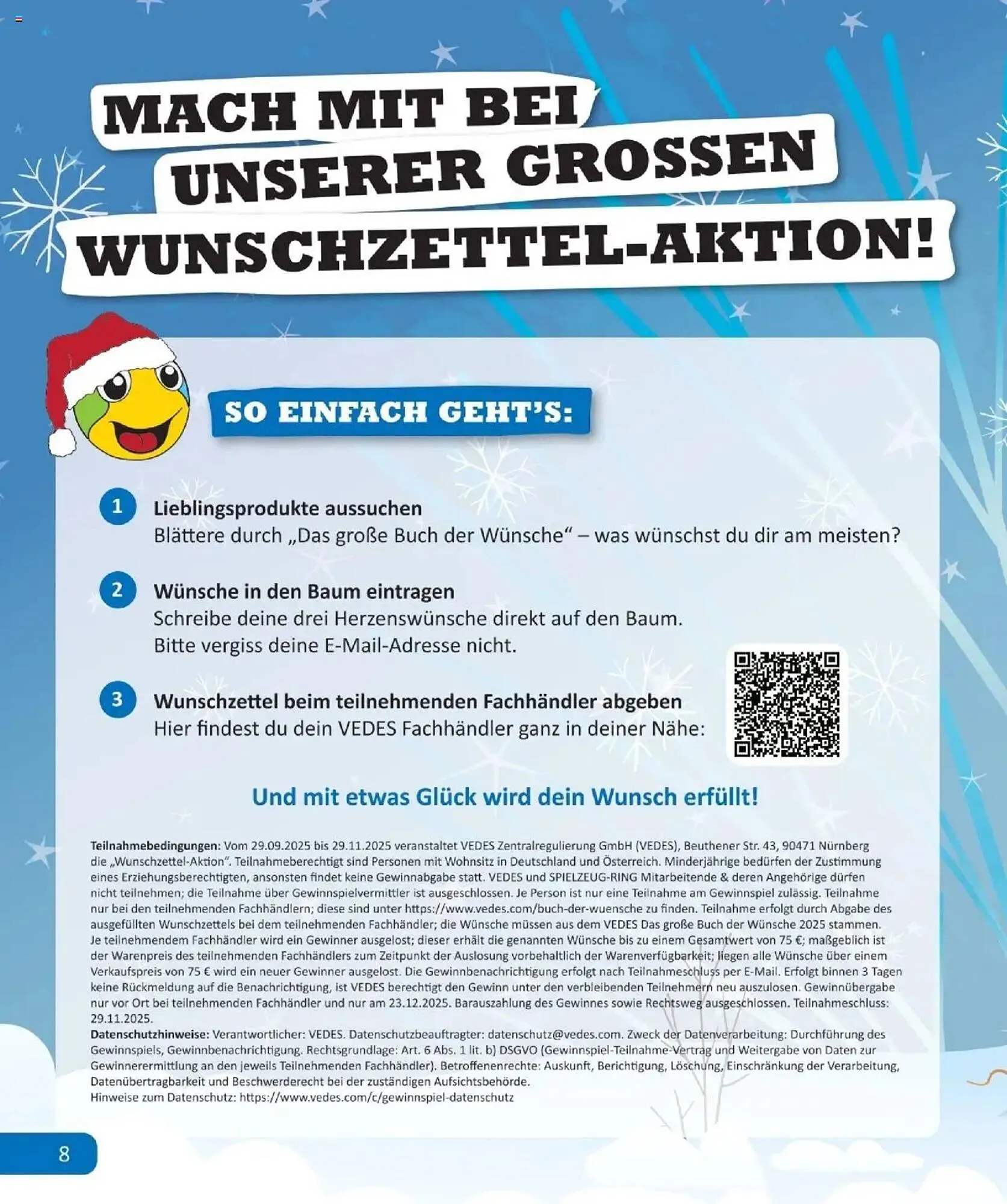 Vedes Prospekt von 29. September bis 6. Januar 2026 - Prospekt seite 8