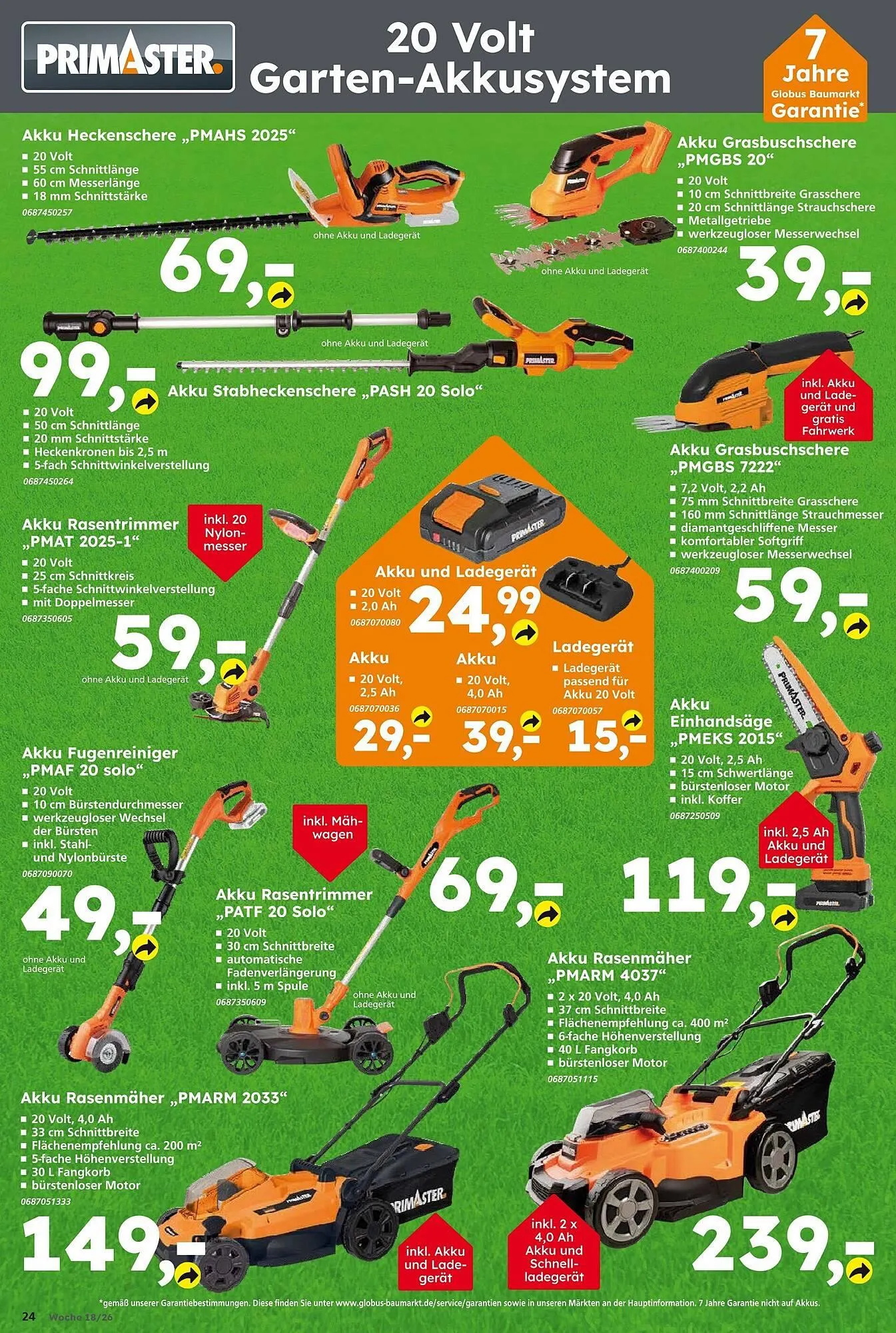 Globus Baumarkt Prospekt von 26. April bis 2. Mai 2026 - Prospekt seite 24