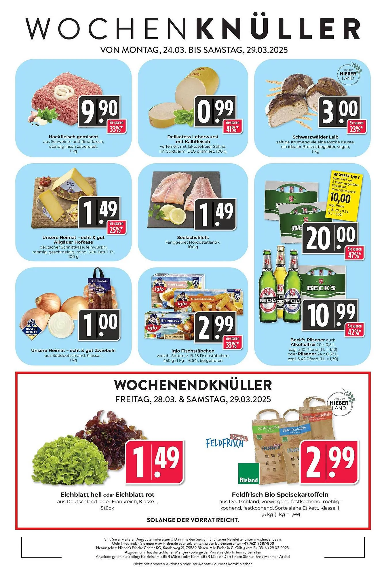 Hieber's Frische Center Prospekt von 23. März bis 29. März 2025 - Prospekt seite 16