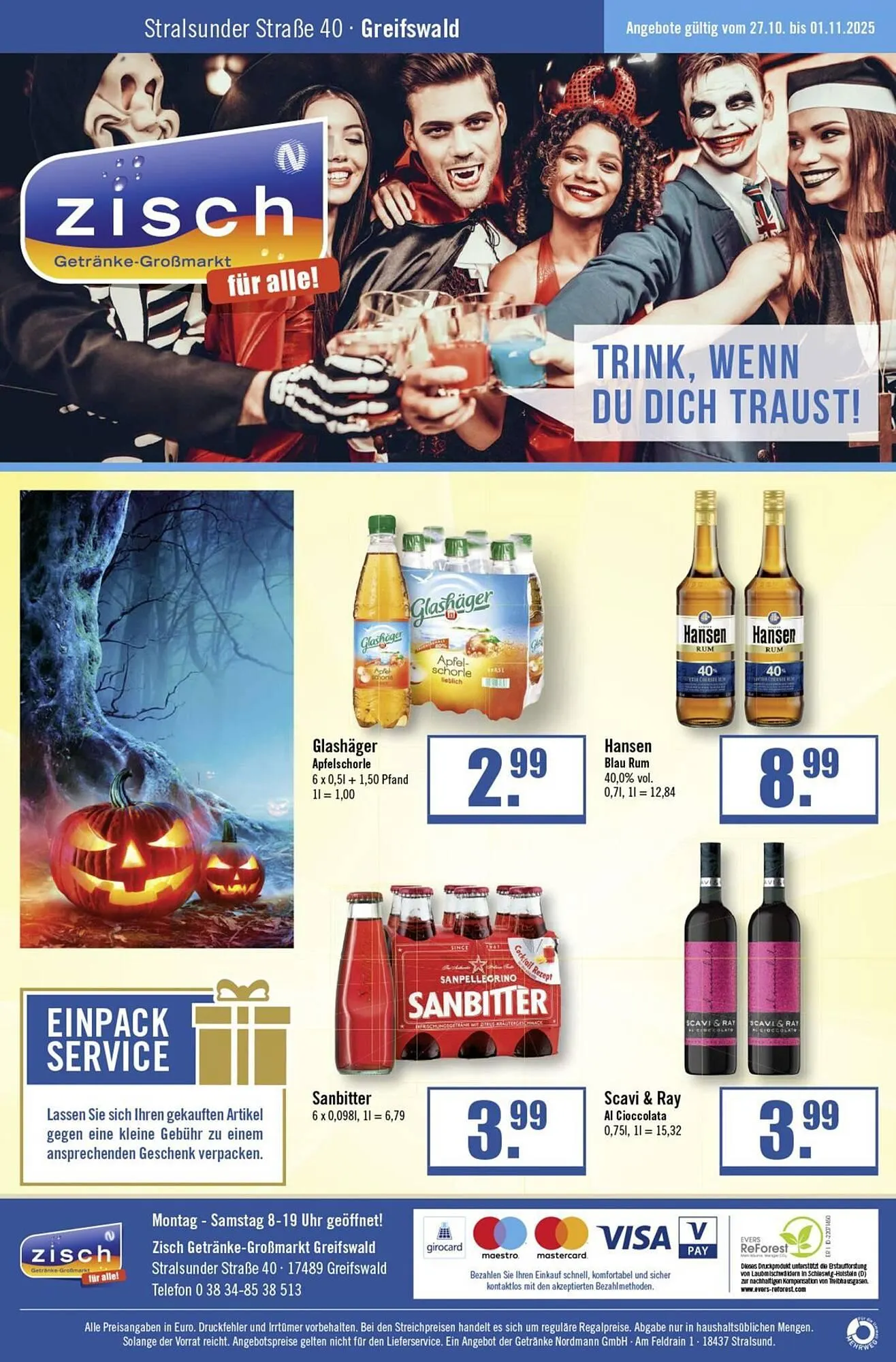 Zisch Prospekt von 26. Oktober bis 9. November 2025 - Prospekt seite 8