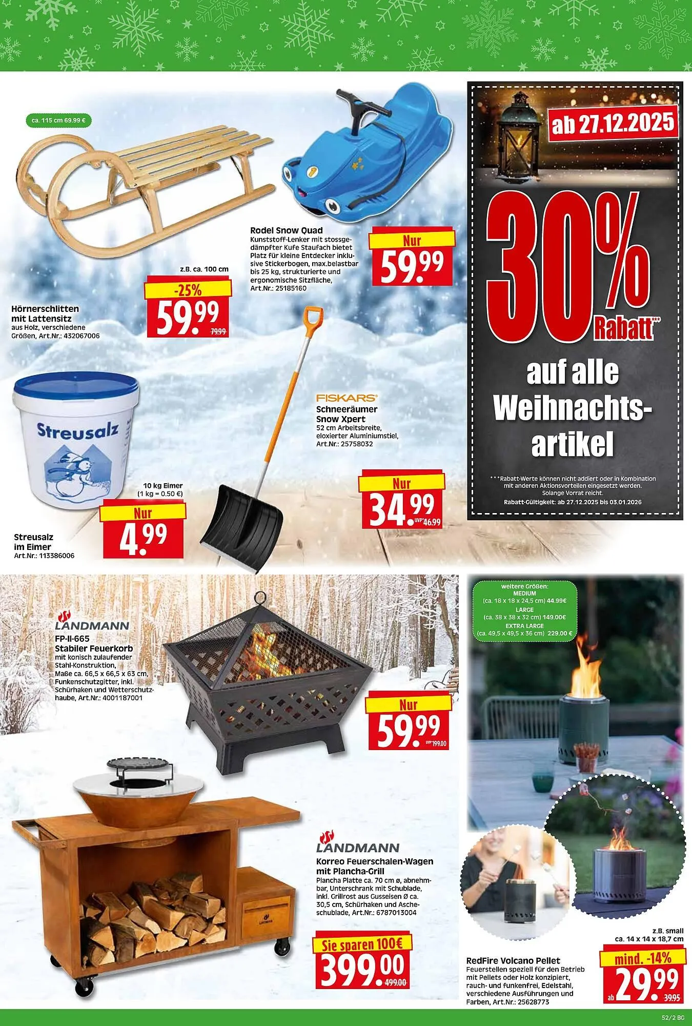 Herkules Baumarkt Prospekt von 22. Dezember bis 27. Dezember 2025 - Prospekt seite 2