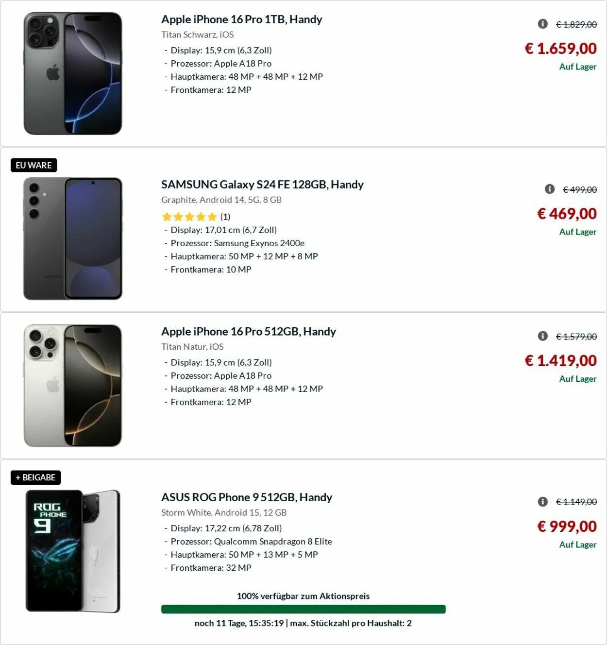 Alternate von 19. Mai bis 28. Mai 2025 - Prospekt seite 98