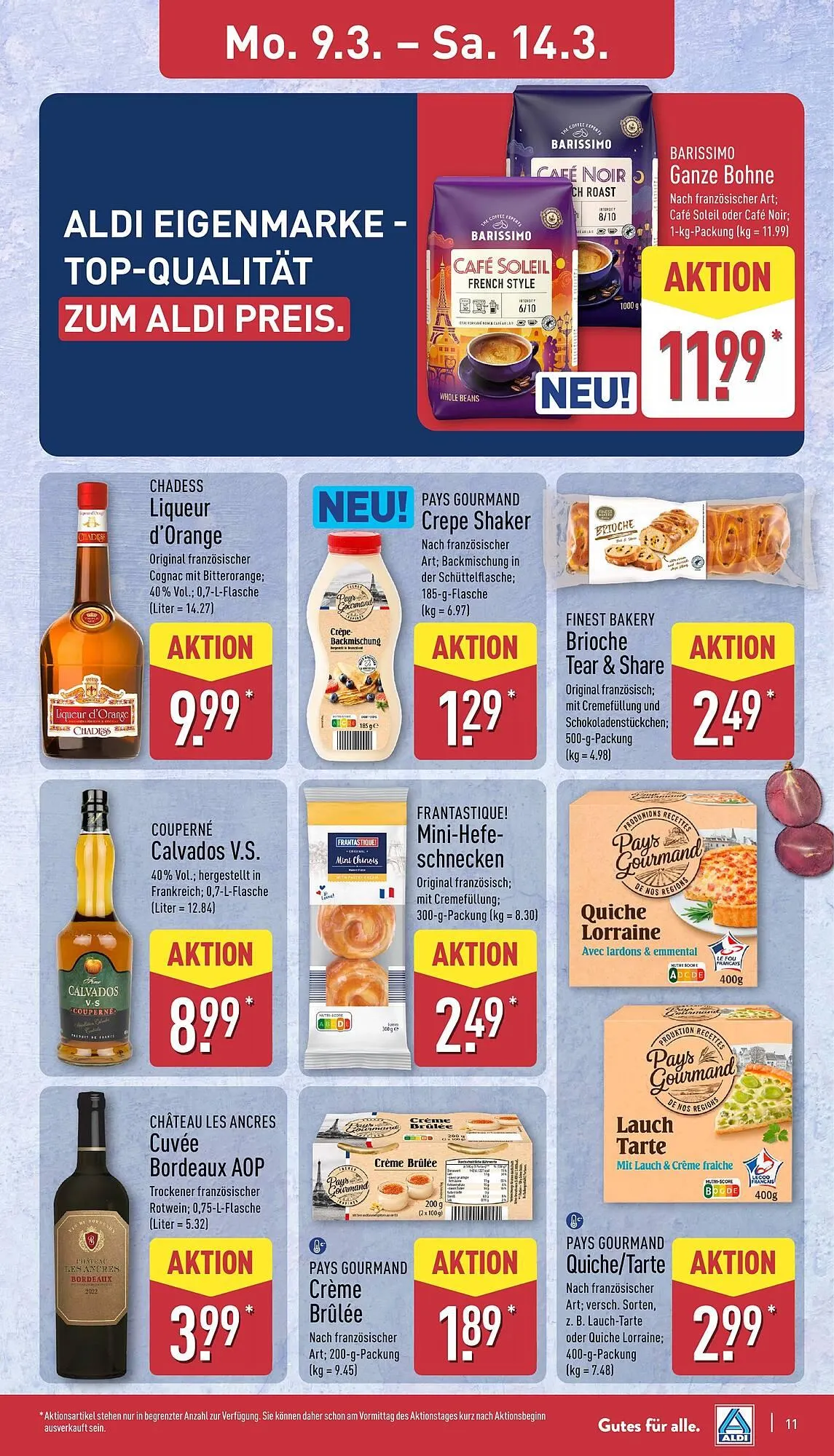 Aldi Nord Prospekt von 9. März bis 14. März 2026 - Prospekt seite 12