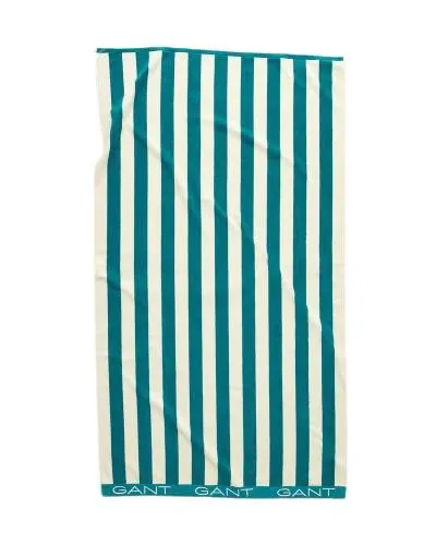 Gant Strandhandtuch Block Stripe Ocean Türkis