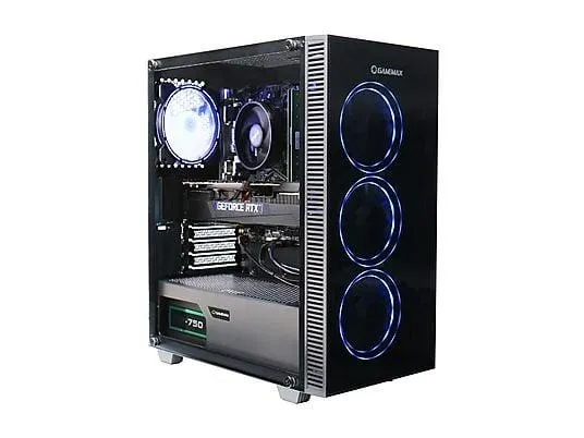GAMEMAX Draco XD 7589, Gaming-PC mit AMD Ryzen™ 5 5500 Prozessor, 32 GB RAM, 1 TB SSD, NVIDIA GeForce RTX™ 5050, Windows 11 Home