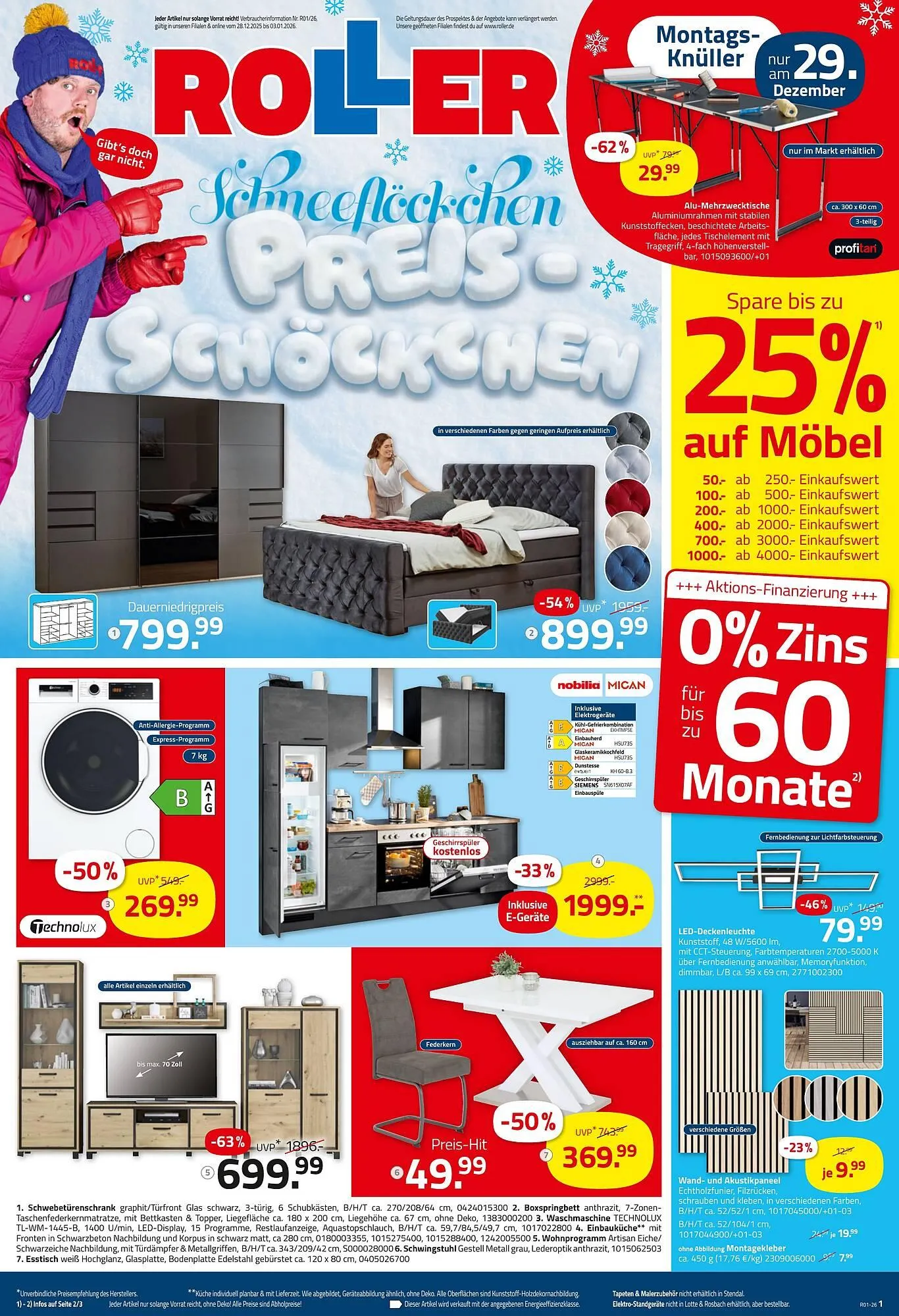 ROLLER Prospekt von 28. Dezember bis 3. Januar 2026 - Prospekt seite 1