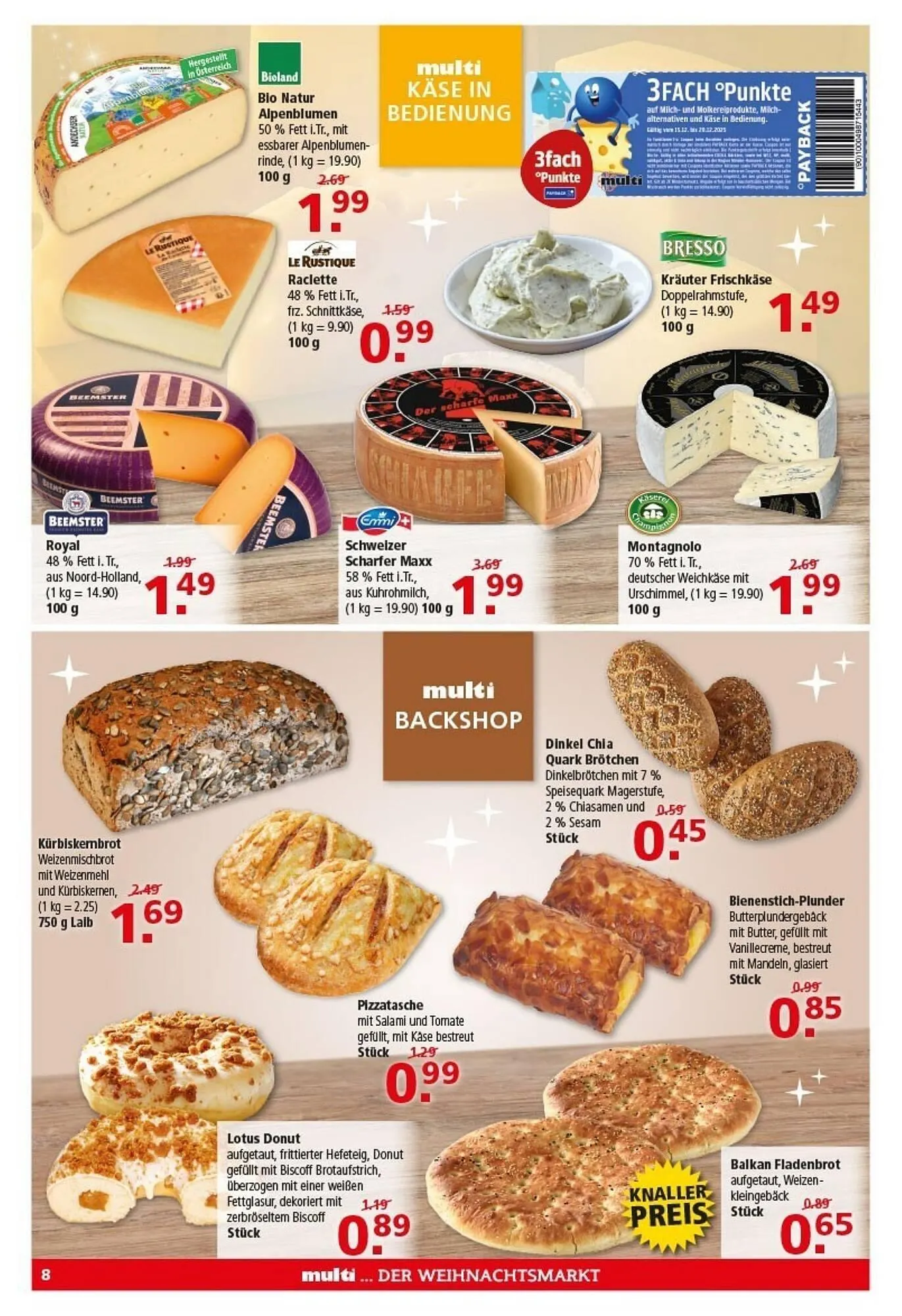 Multi Markt Prospekt von 15. Dezember bis 20. Dezember 2025 - Prospekt seite 8