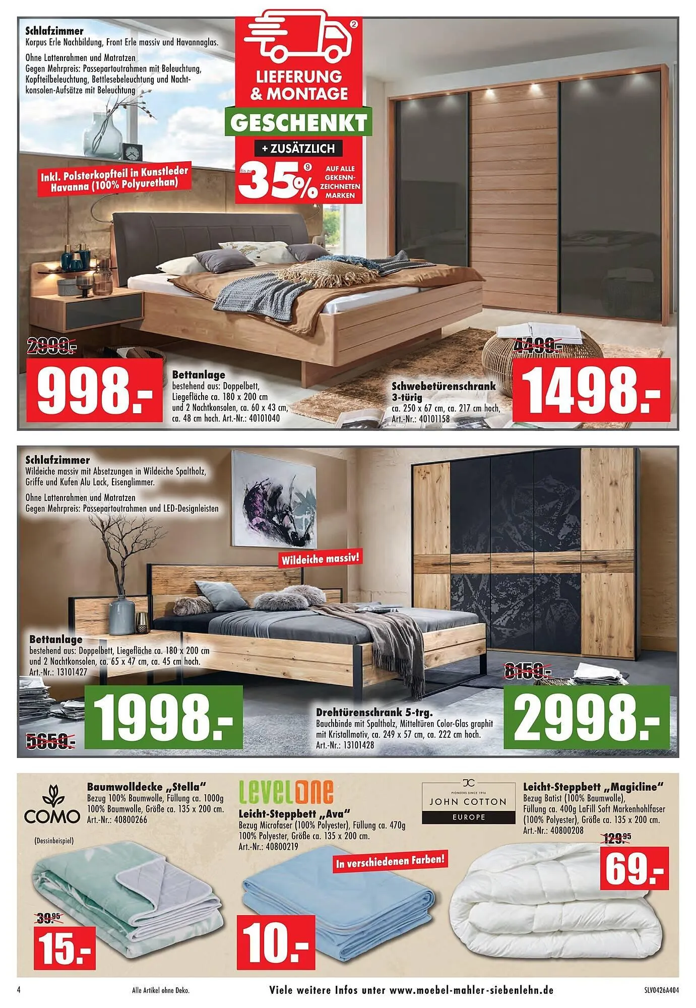 Möbel Mahler Katalog von 8. April bis 5. Mai 2026 - Prospekt seite 4