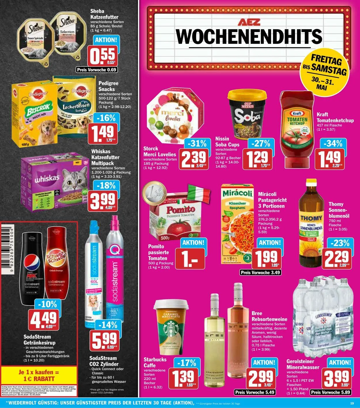 AEZ Aktueller Prospekt von 26. Mai bis 31. Mai 2025 - Prospekt seite 19