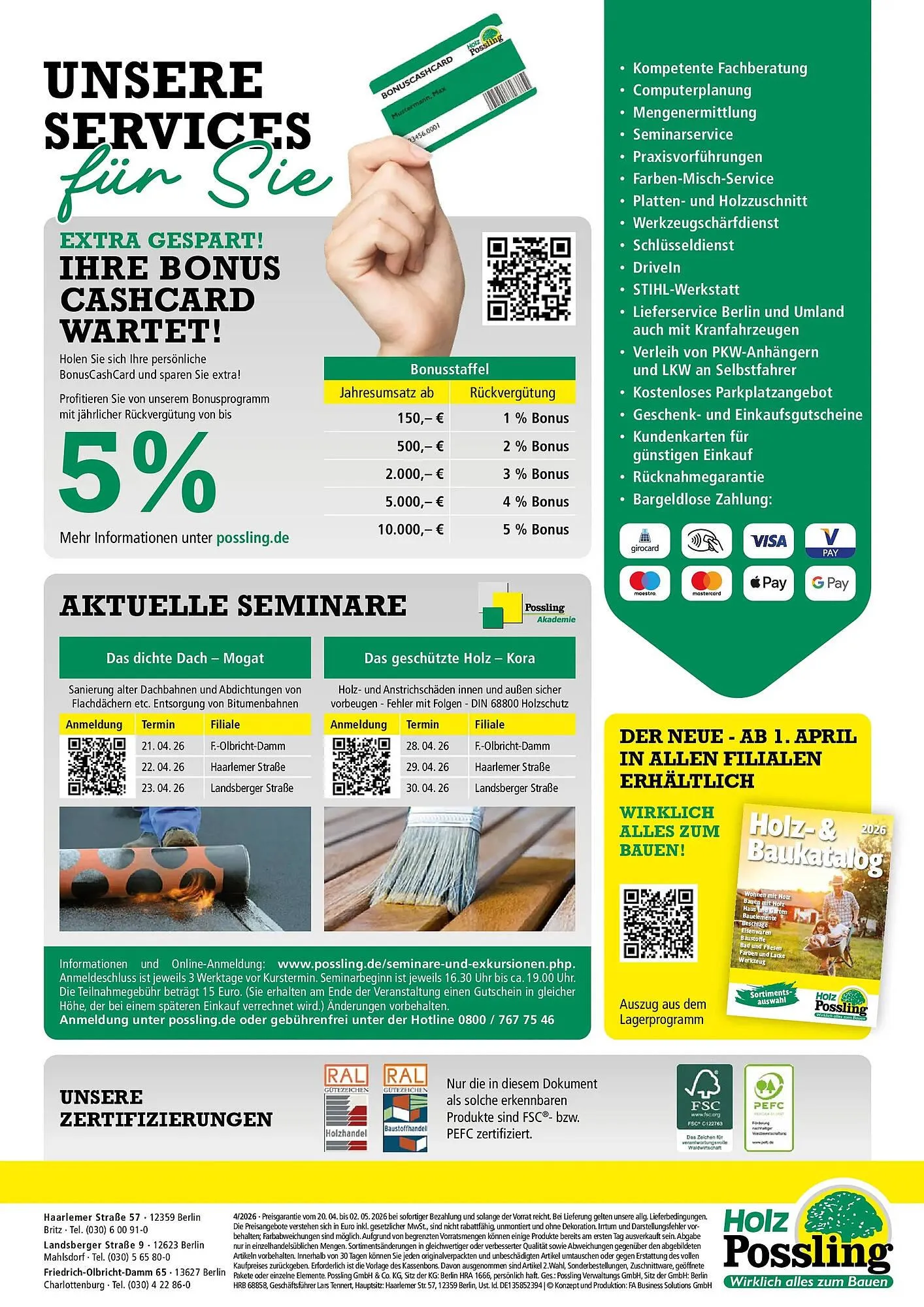 Holz Possling Prospekt von 19. April bis 2. Mai 2026 - Prospekt seite 8