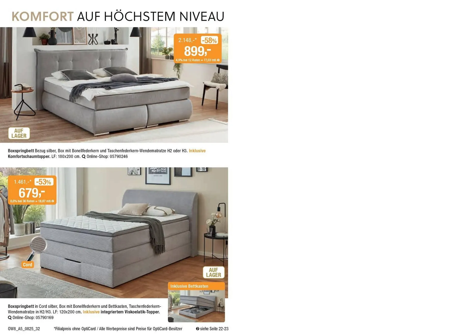 Opti Wohnwelt Prospekt von 25. Juli bis 23. August 2025 - Prospekt seite 32