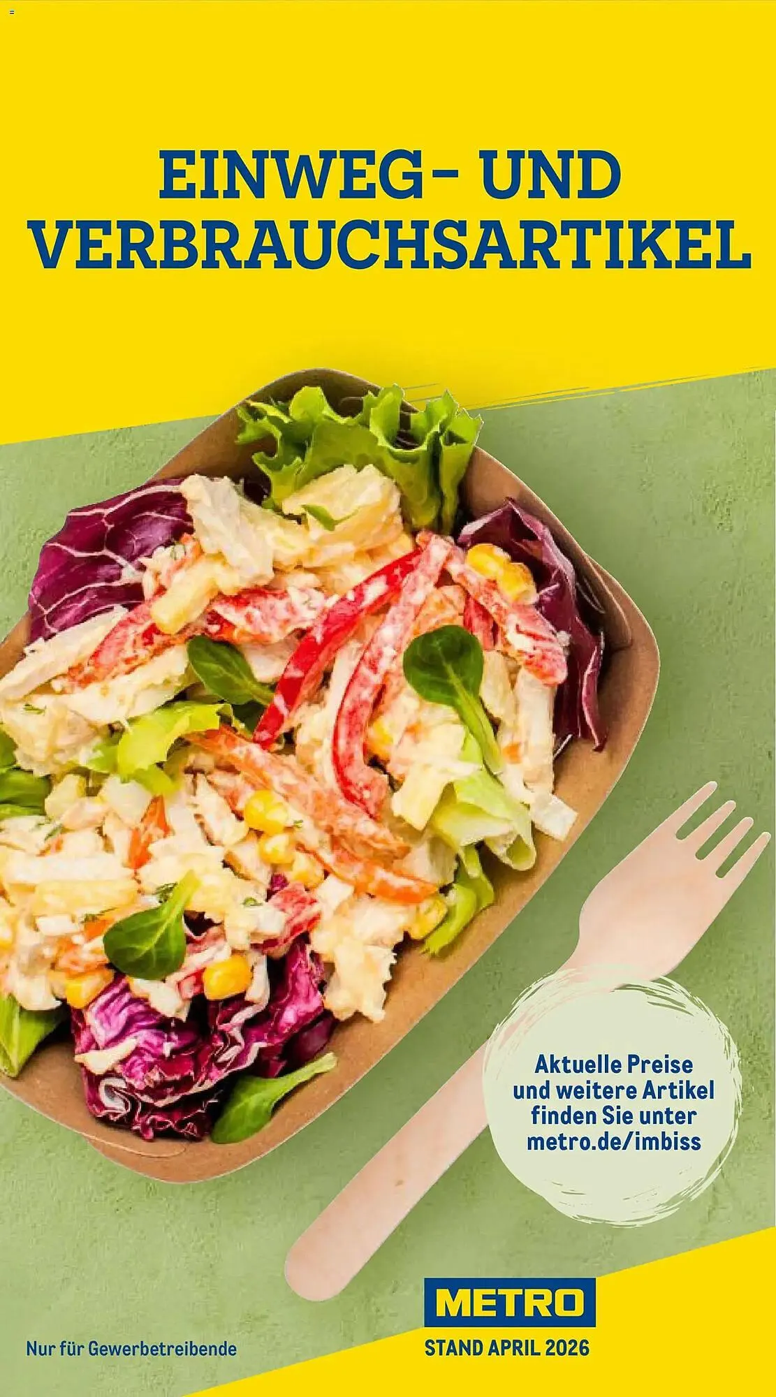 METRO Prospekt von 1. April bis 30. Juni 2026 - Prospekt seite 1