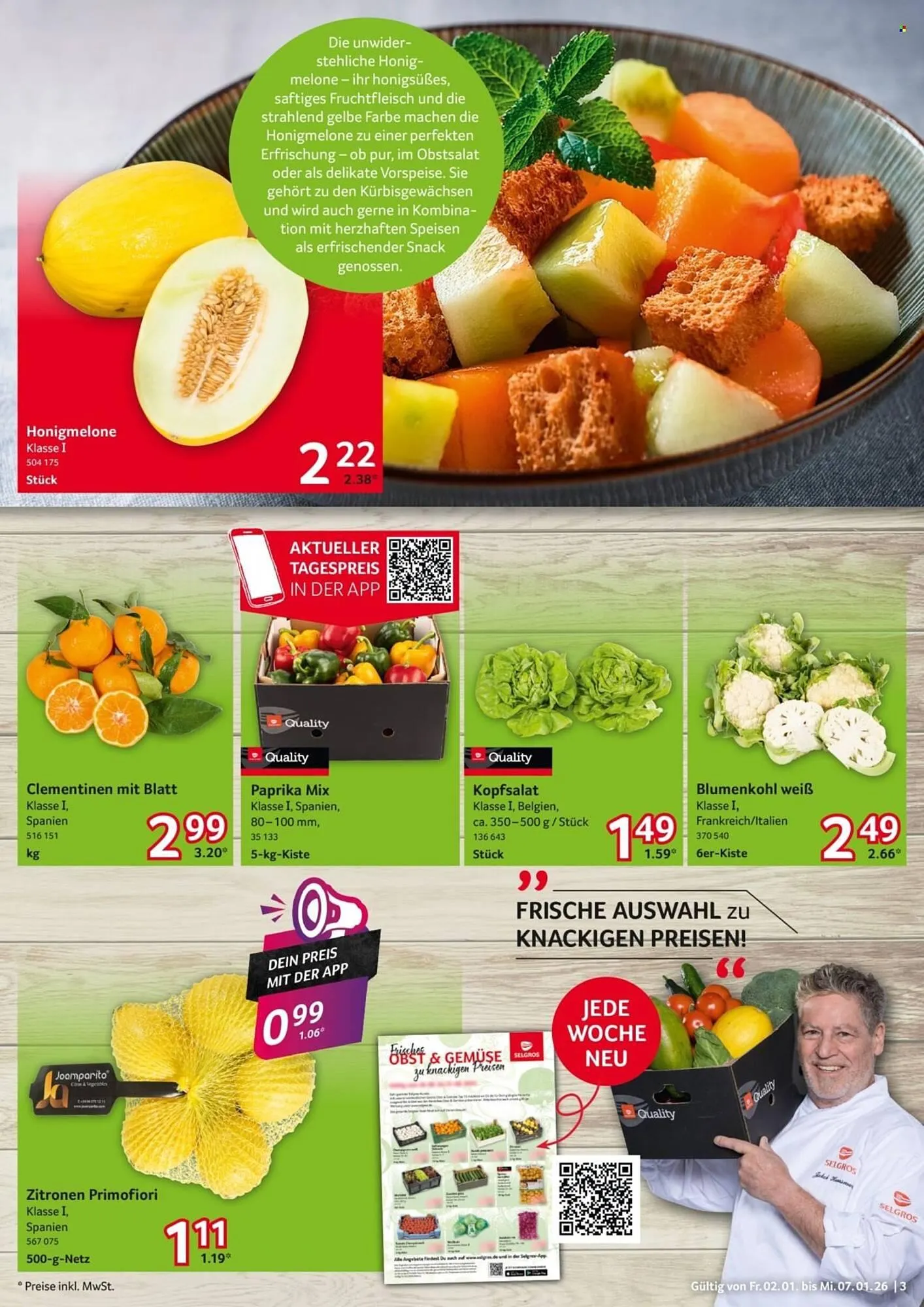 Selgros Prospekt von 2. Januar bis 7. Januar 2026 - Prospekt seite 3