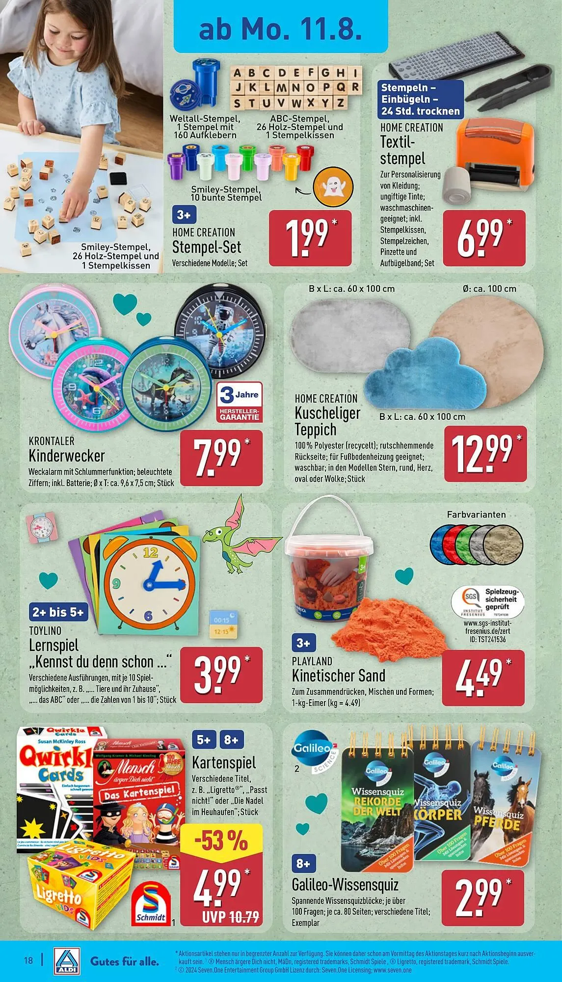 Aldi Nord Prospekt von 11. August bis 16. August 2025 - Prospekt seite 18